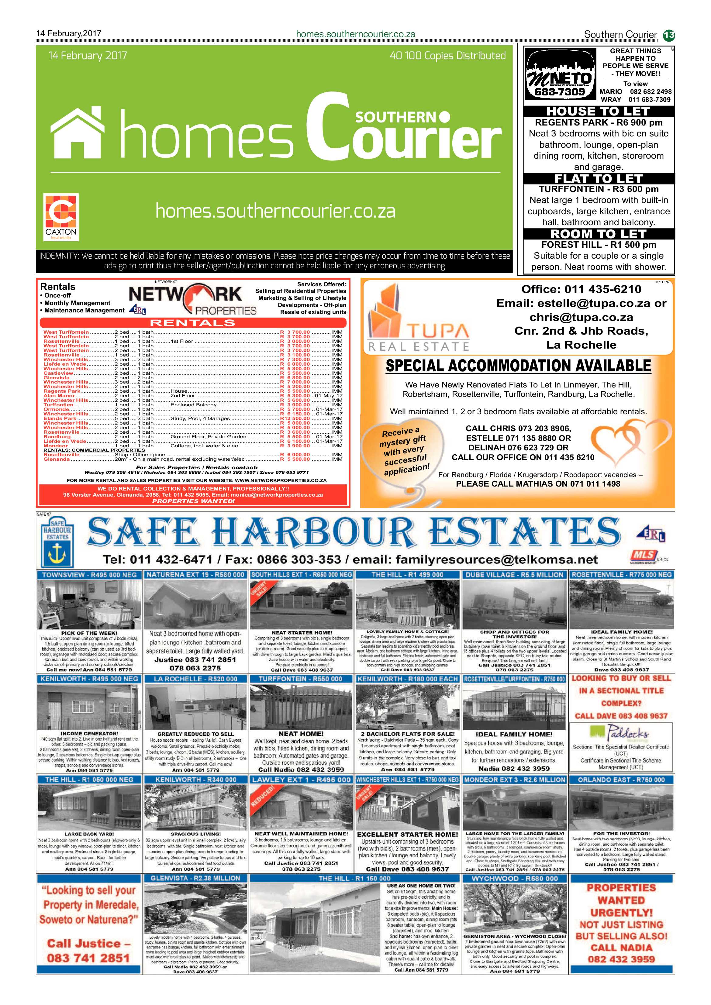 Southern Courier14 February 2017 page 13