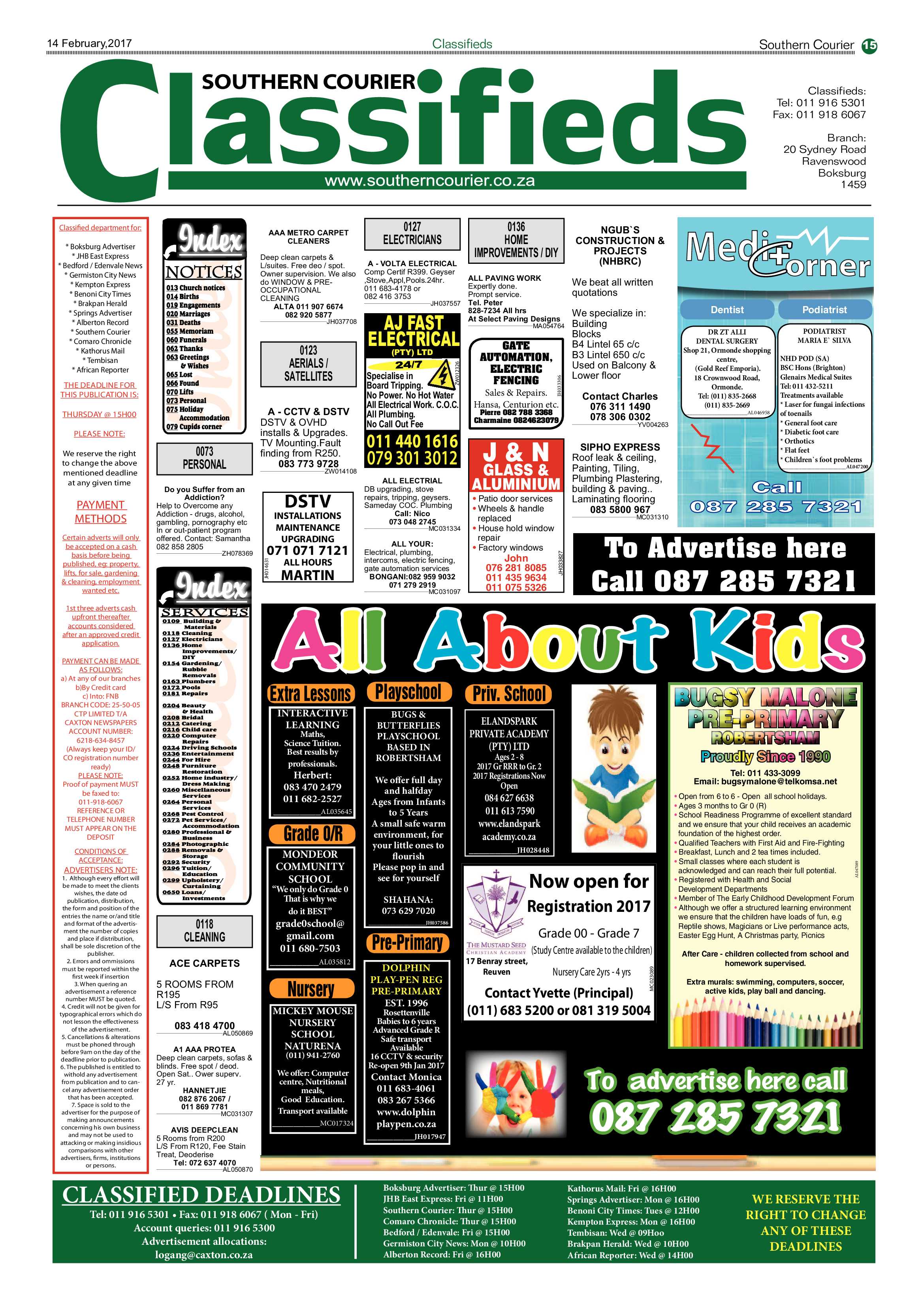 Southern Courier14 February 2017 page 15