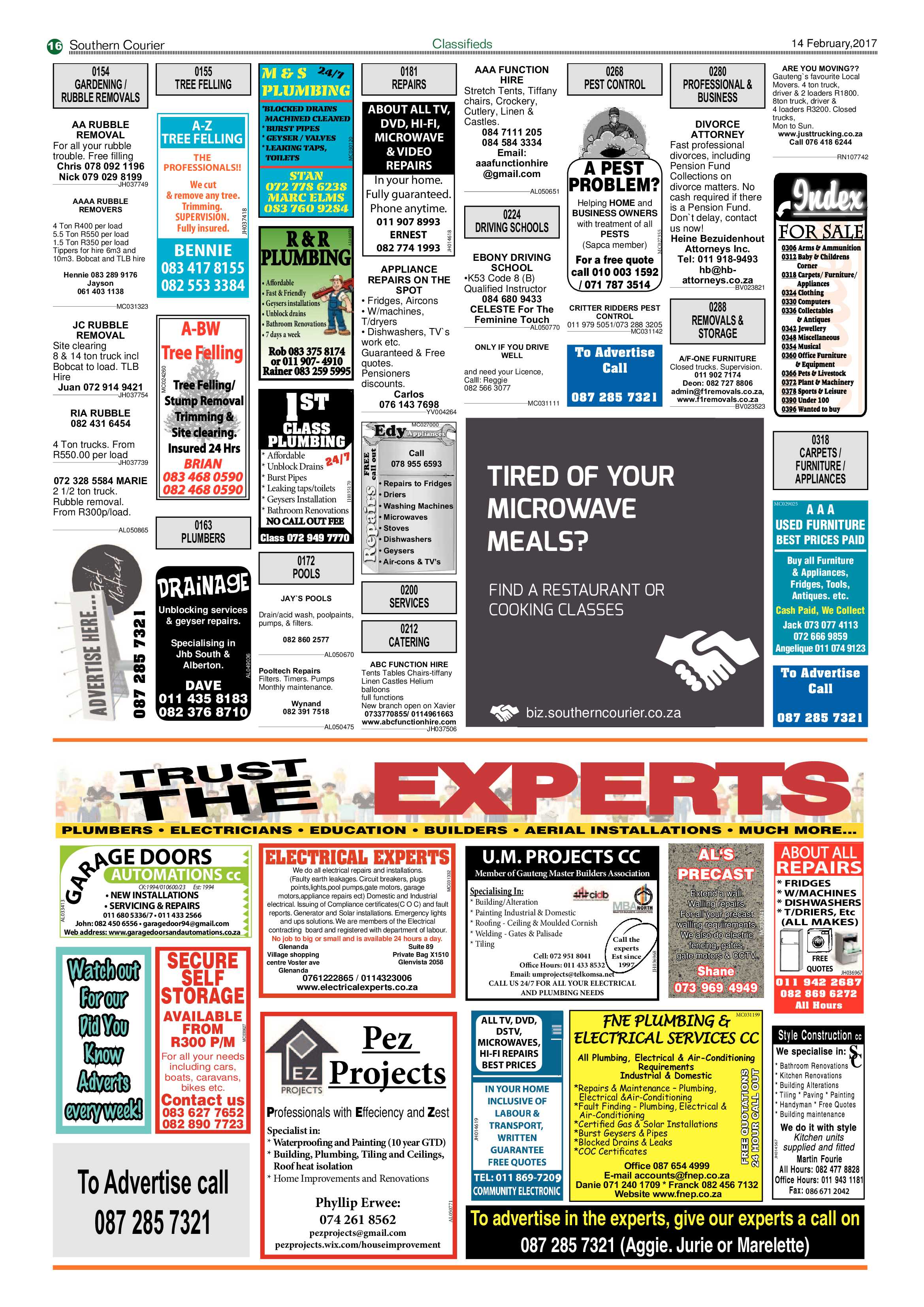 Southern Courier14 February 2017 page 16