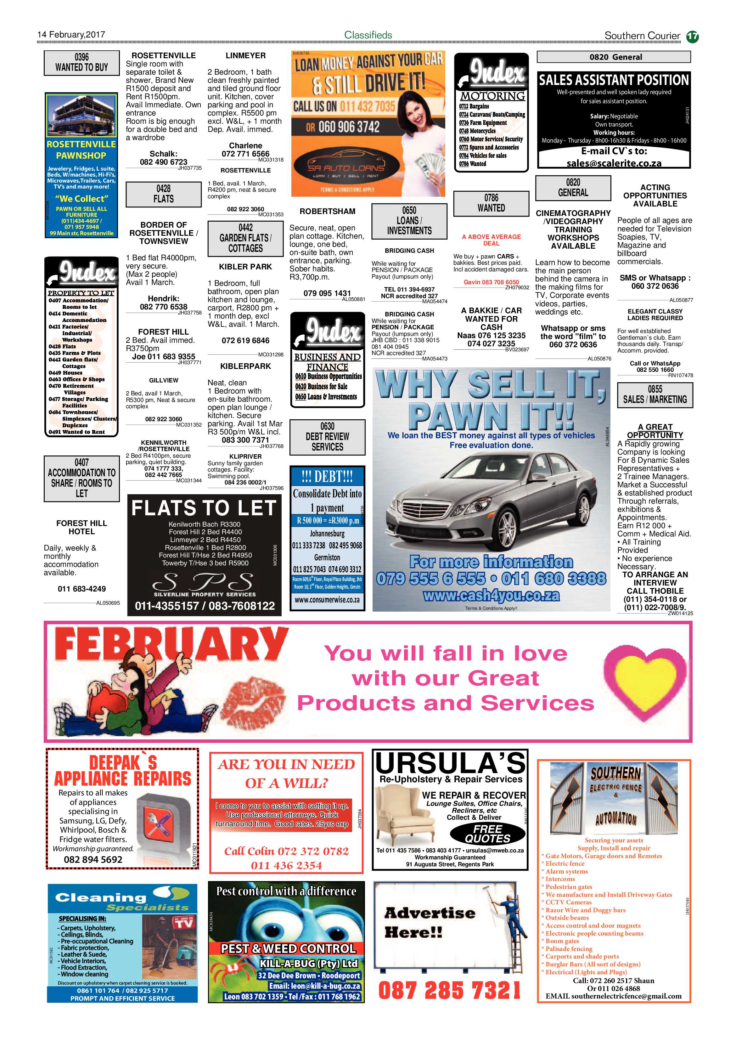 Southern Courier14 February 2017 page 17