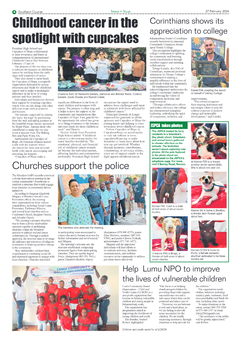 Southern Courier 01 March 2024 page 6