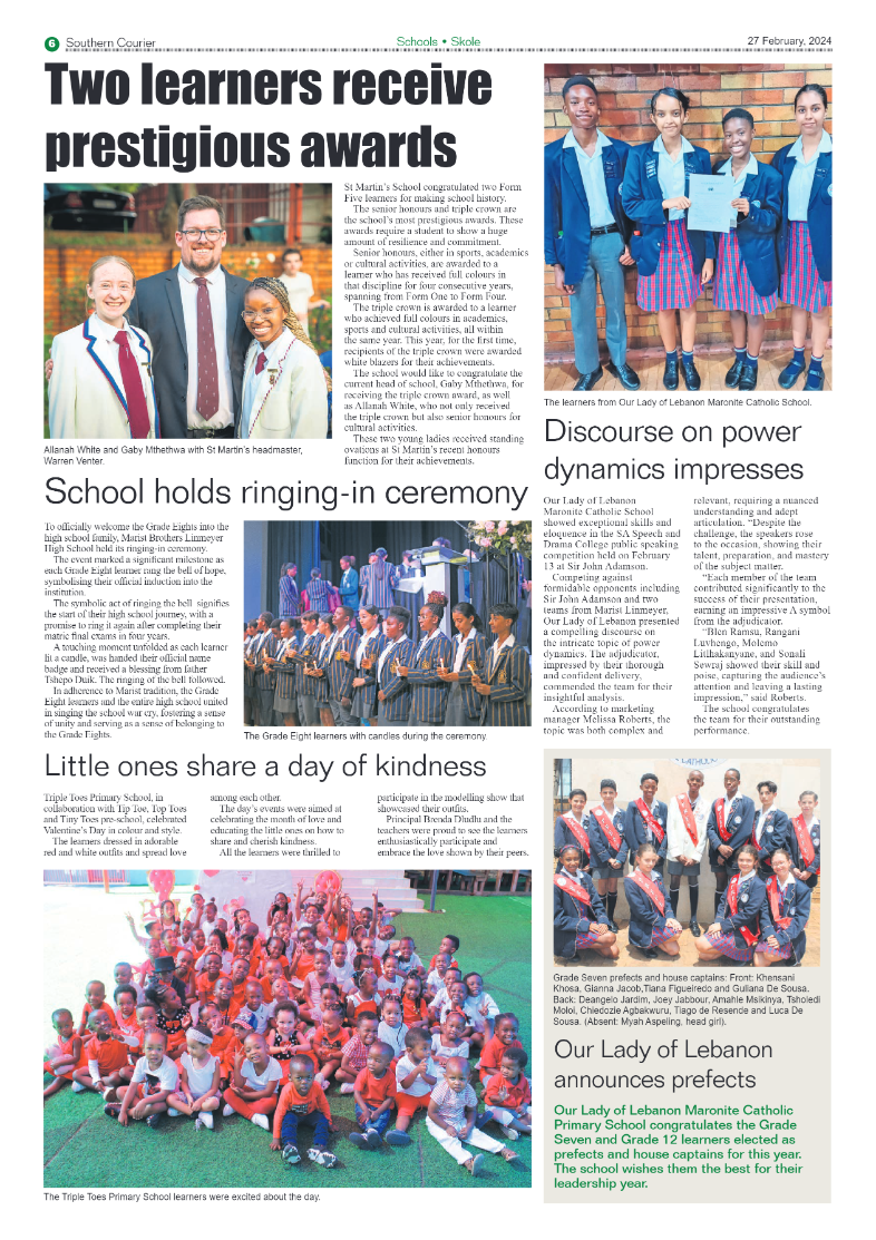 Southern Courier 01 March 2024 page 8