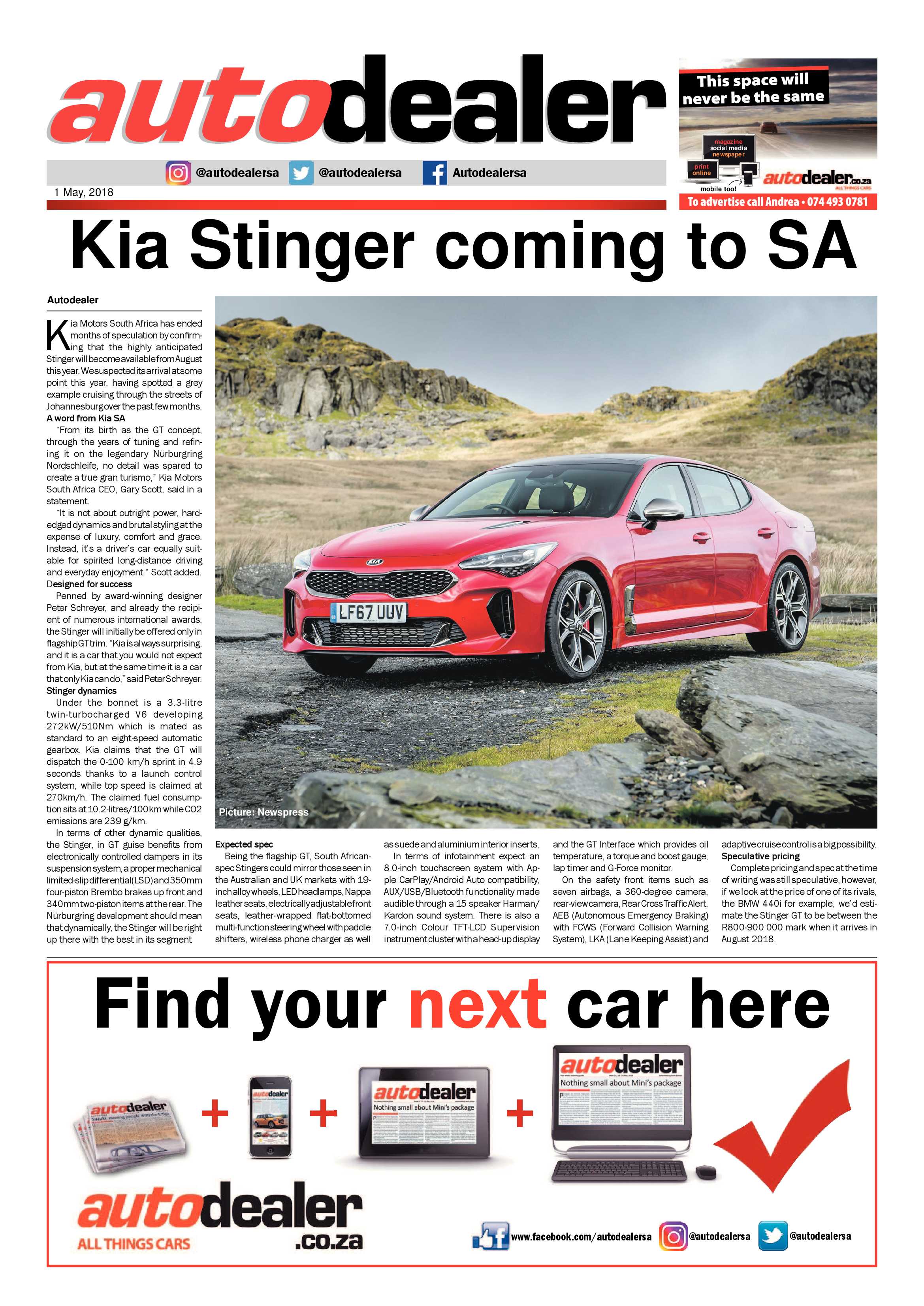 Southern Courier 01 May 2018 page 15