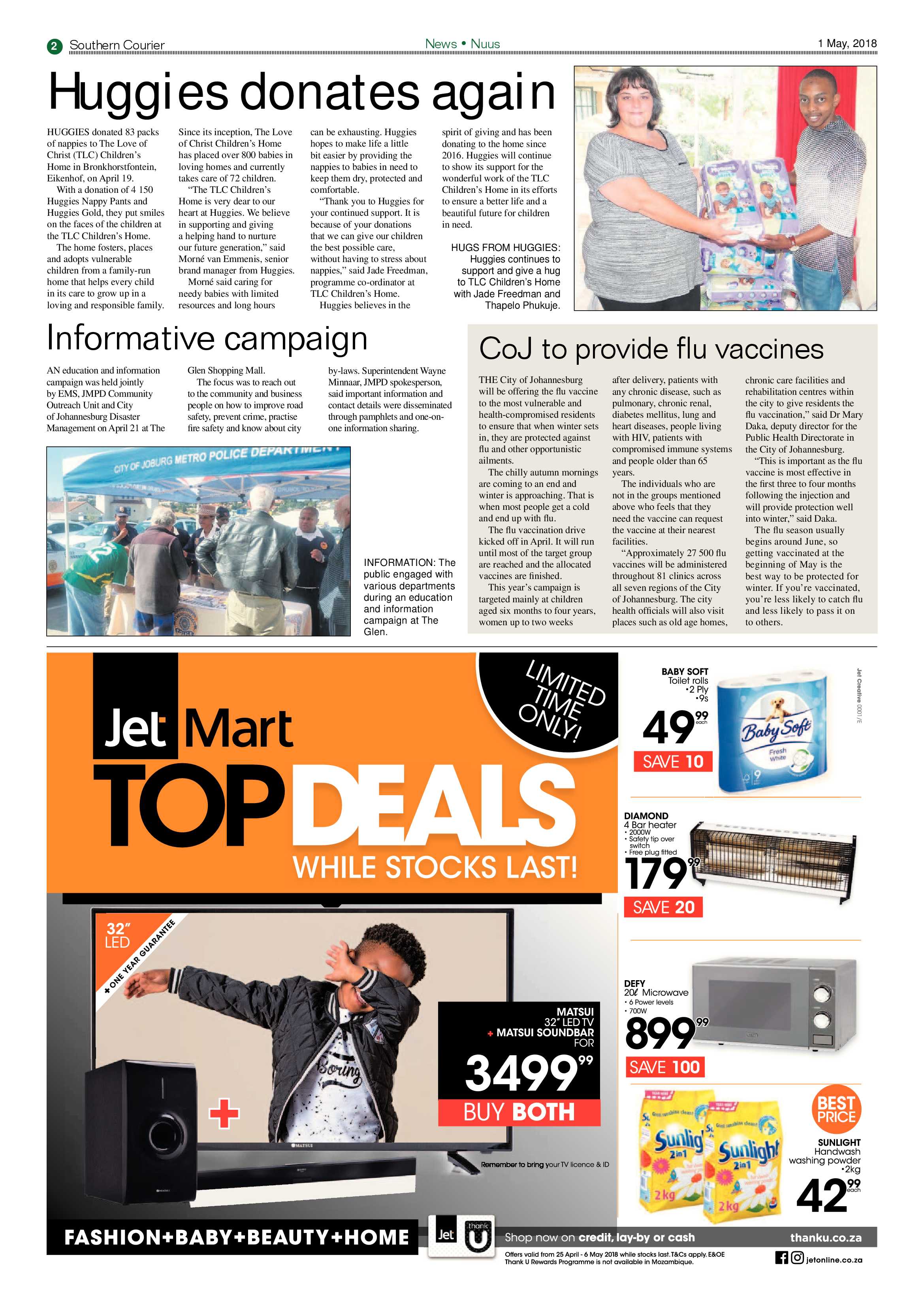 Southern Courier 01 May 2018 page 2