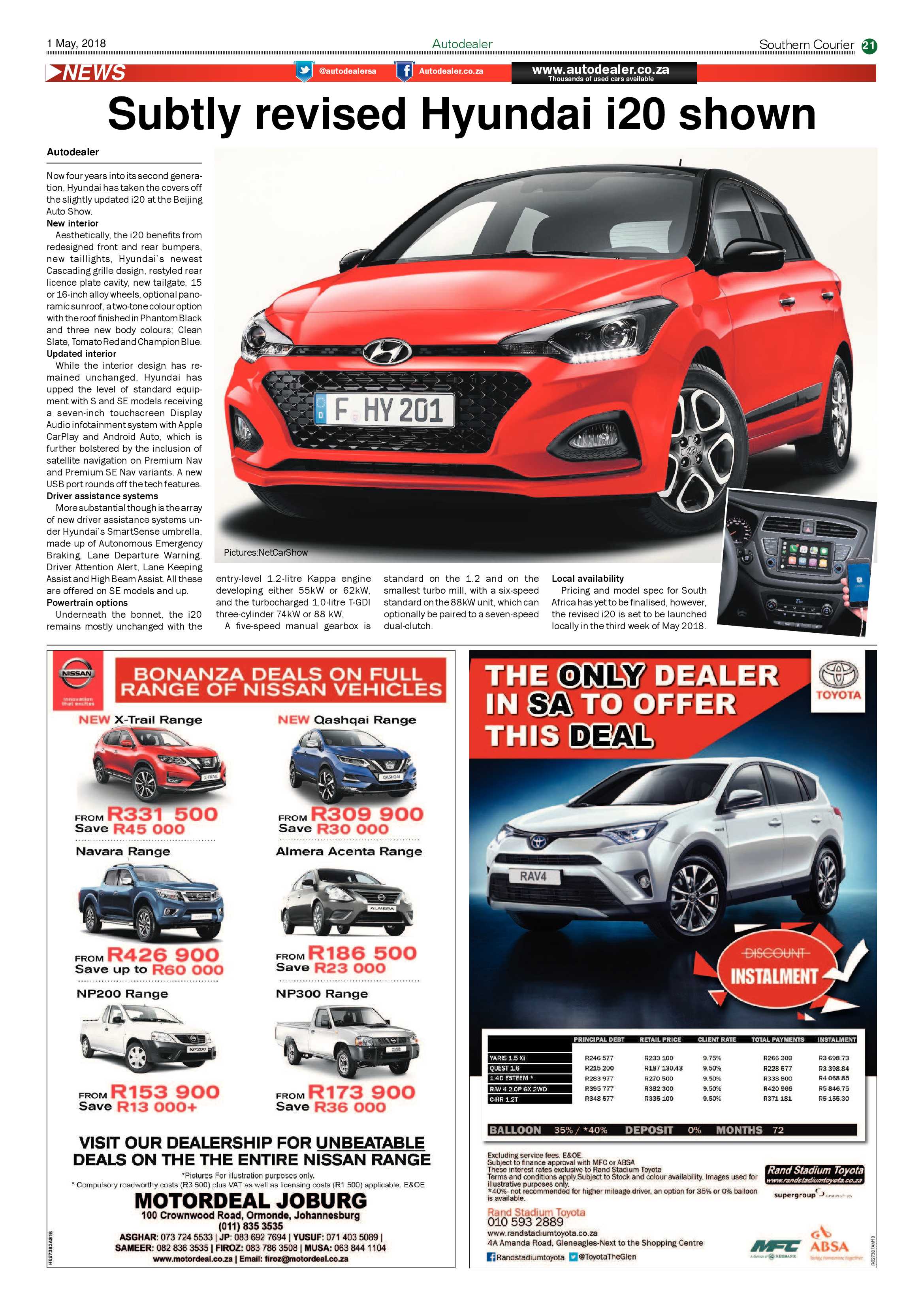 Southern Courier 01 May 2018 page 21