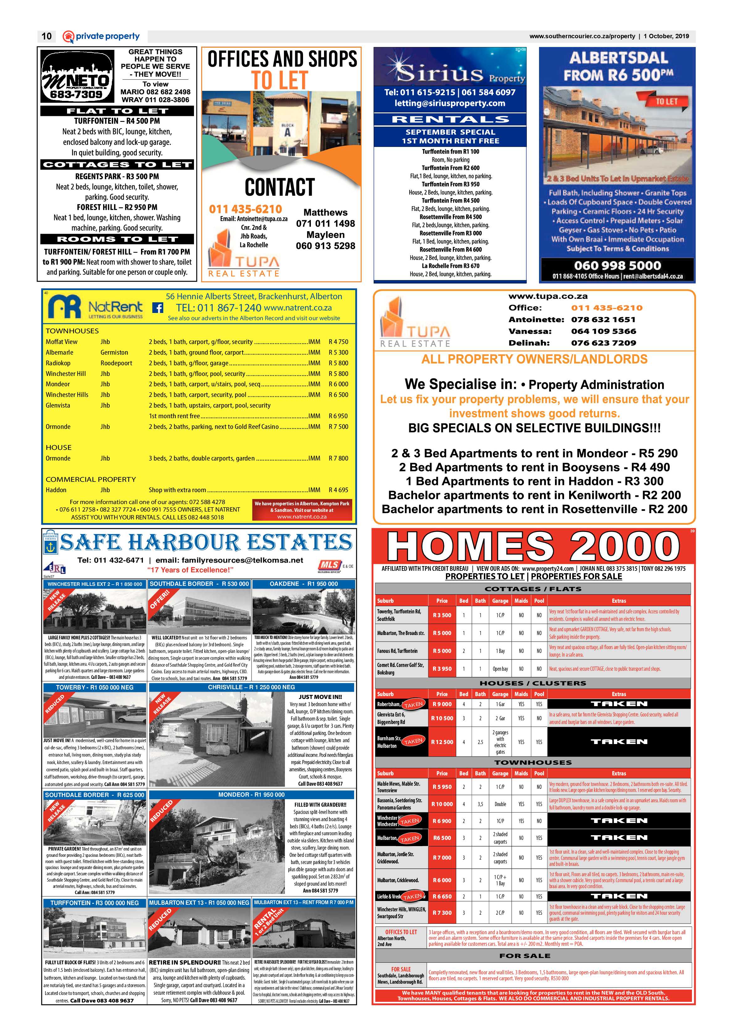 Southern Courier 01 October 2019 page 14