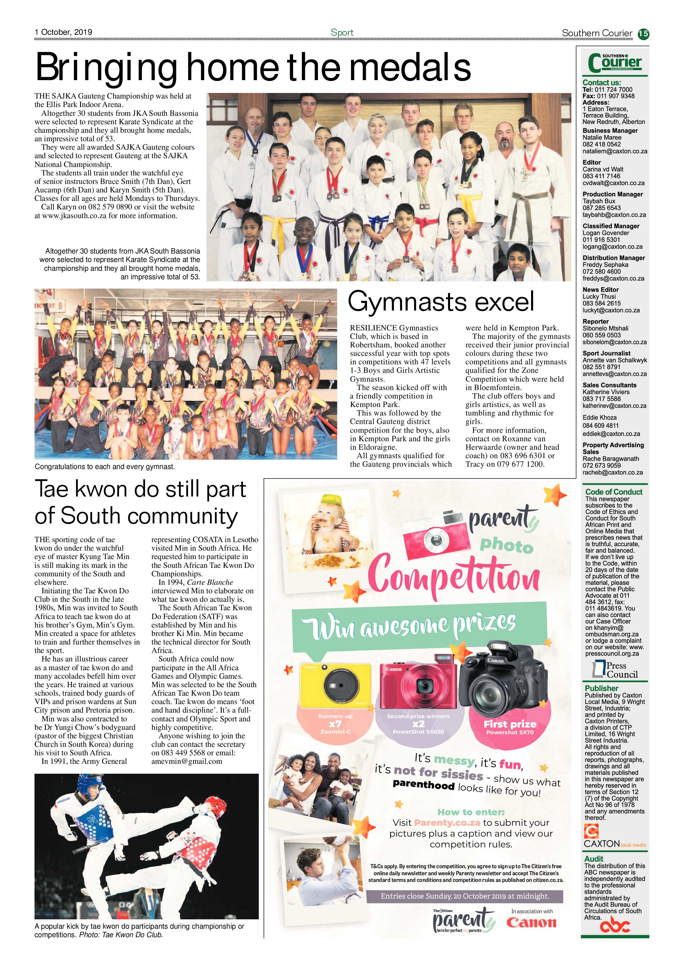 Southern Courier 01 October 2019 page 19