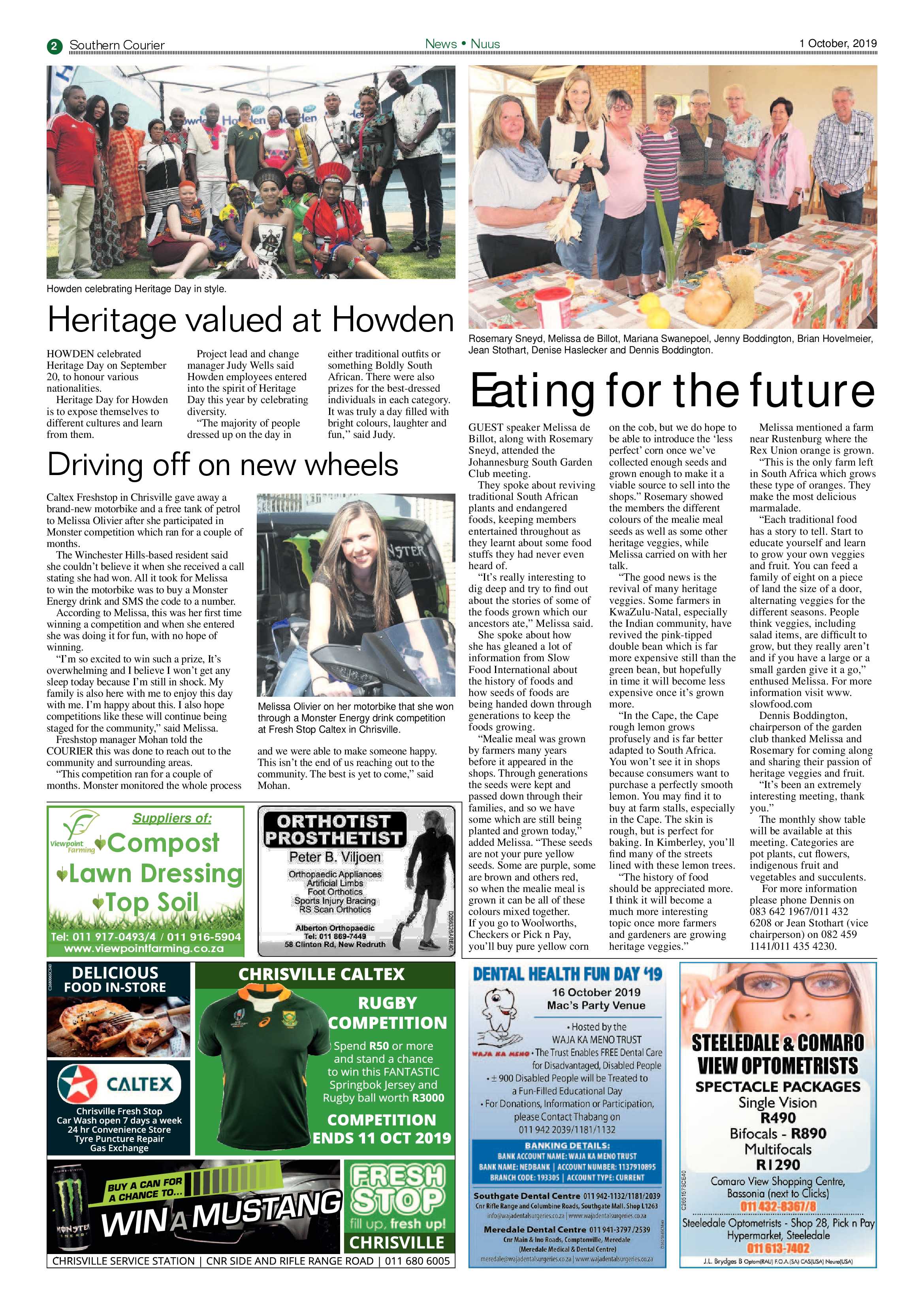 Southern Courier 01 October 2019 page 2