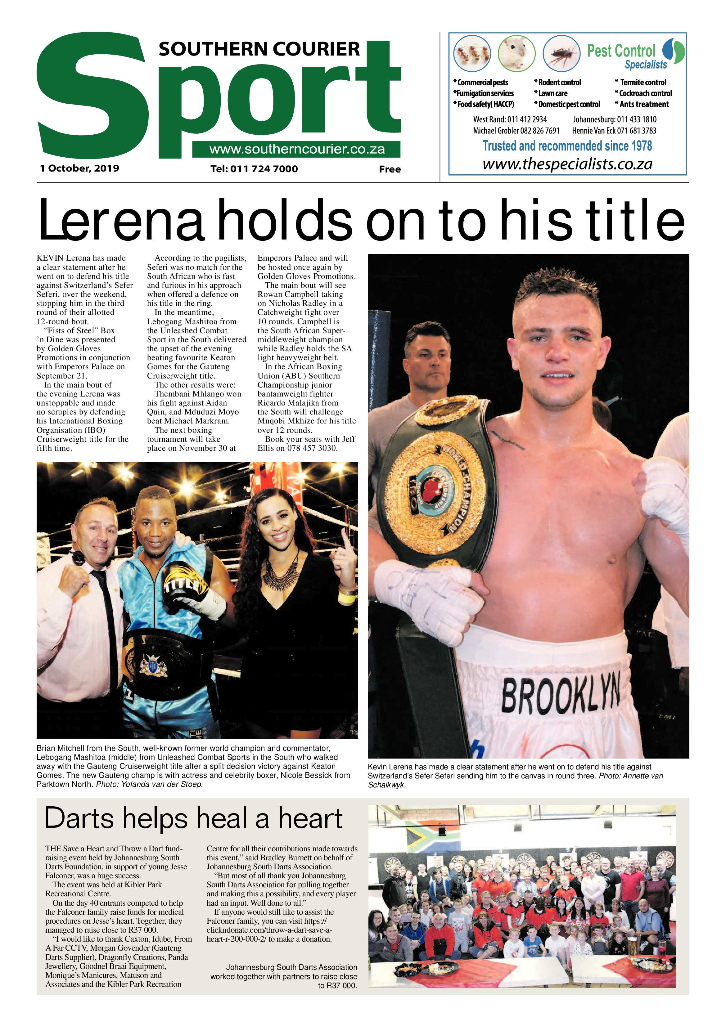 Southern Courier 01 October 2019 page 20