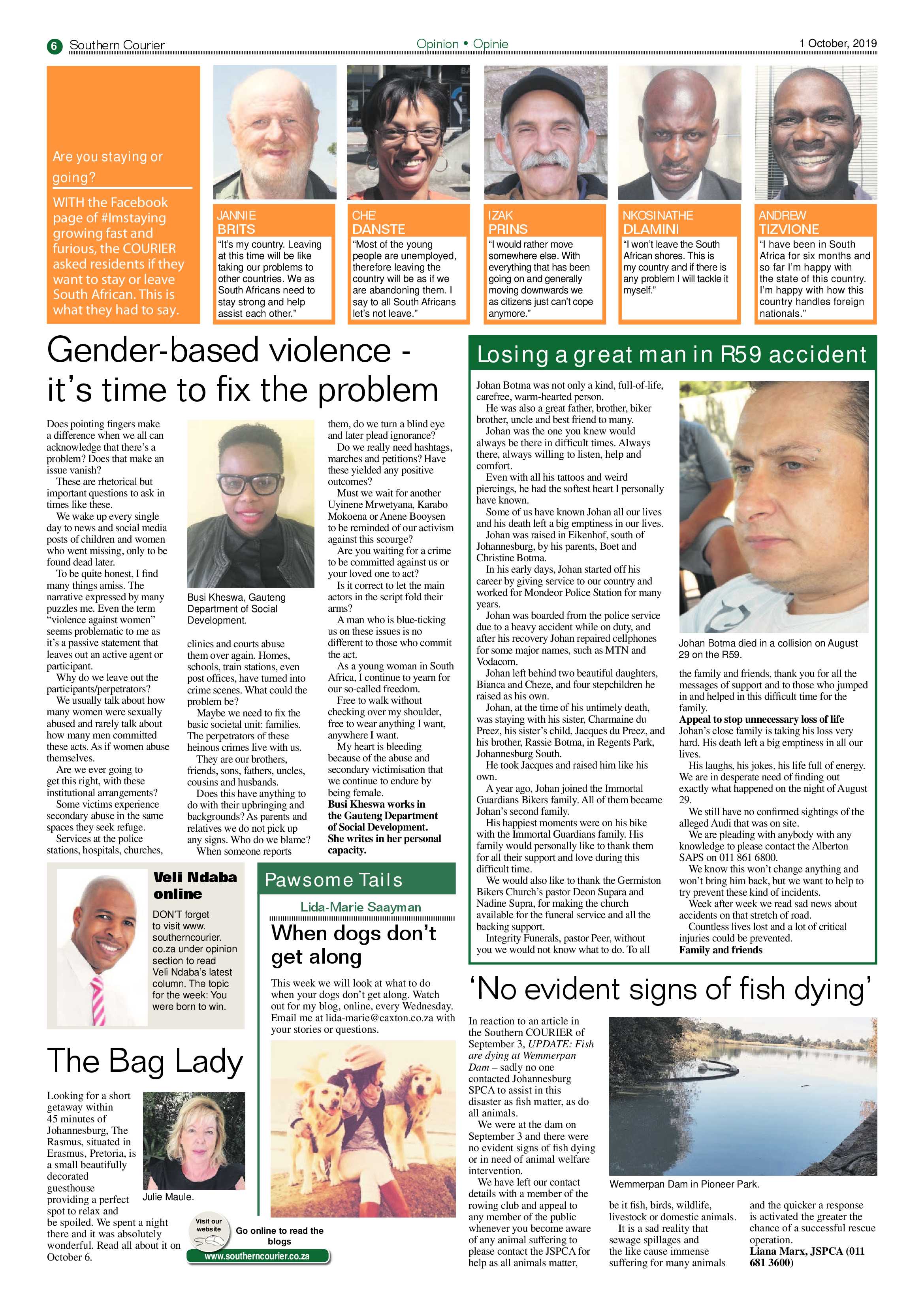 Southern Courier 01 October 2019 page 6