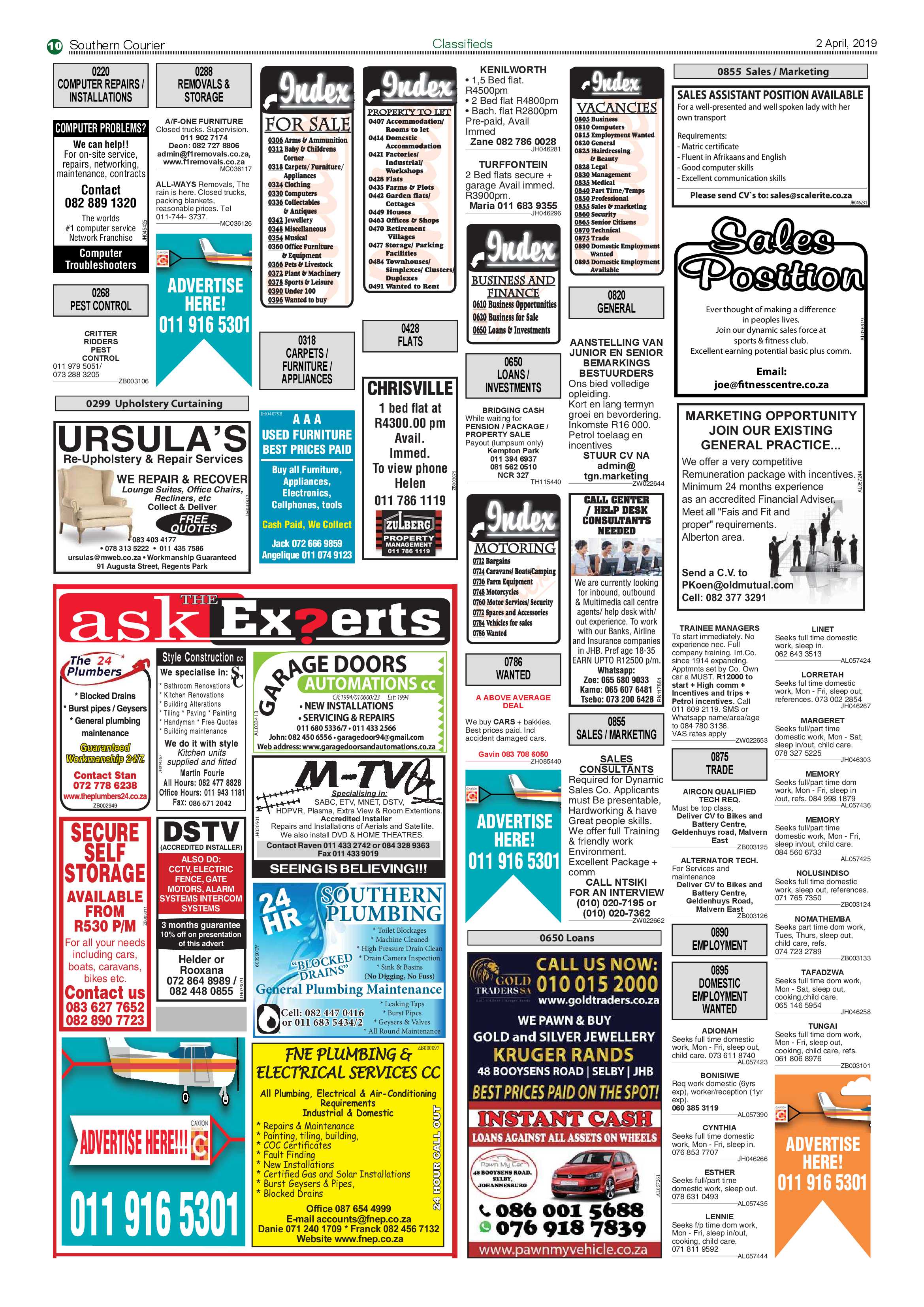 Southern Courier 02 April 2019 page 10