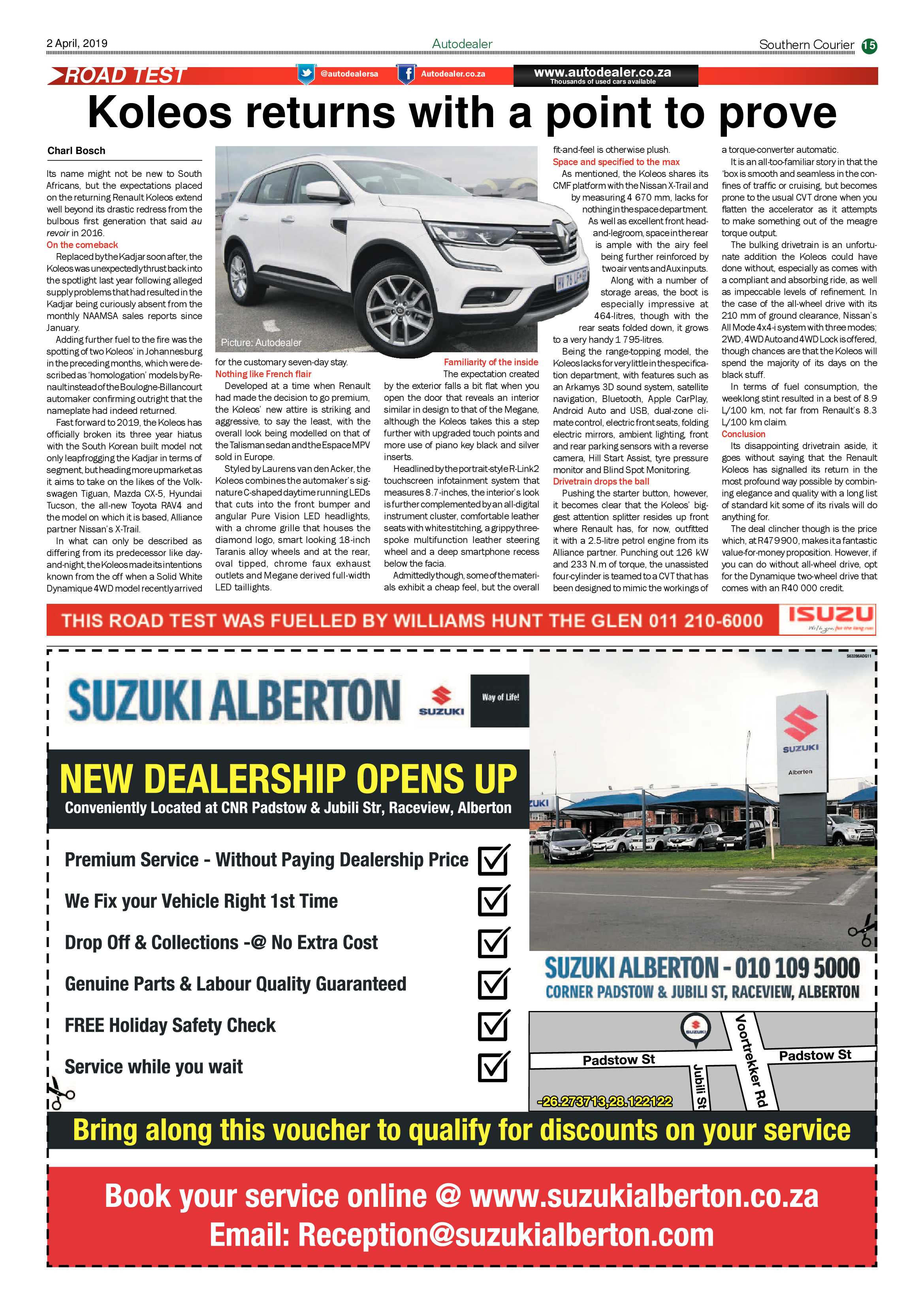 Southern Courier 02 April 2019 page 15