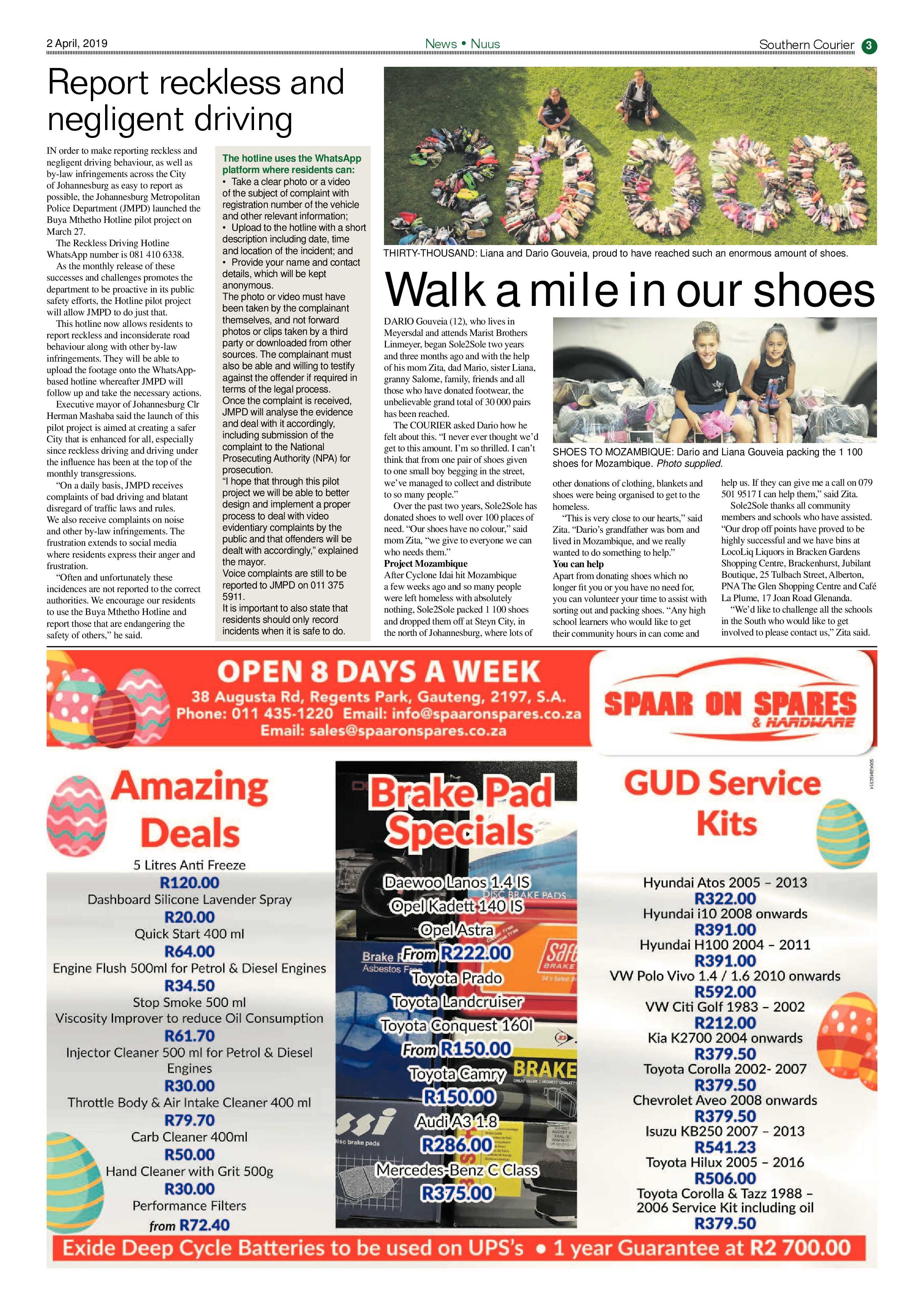Southern Courier 02 April 2019 page 3