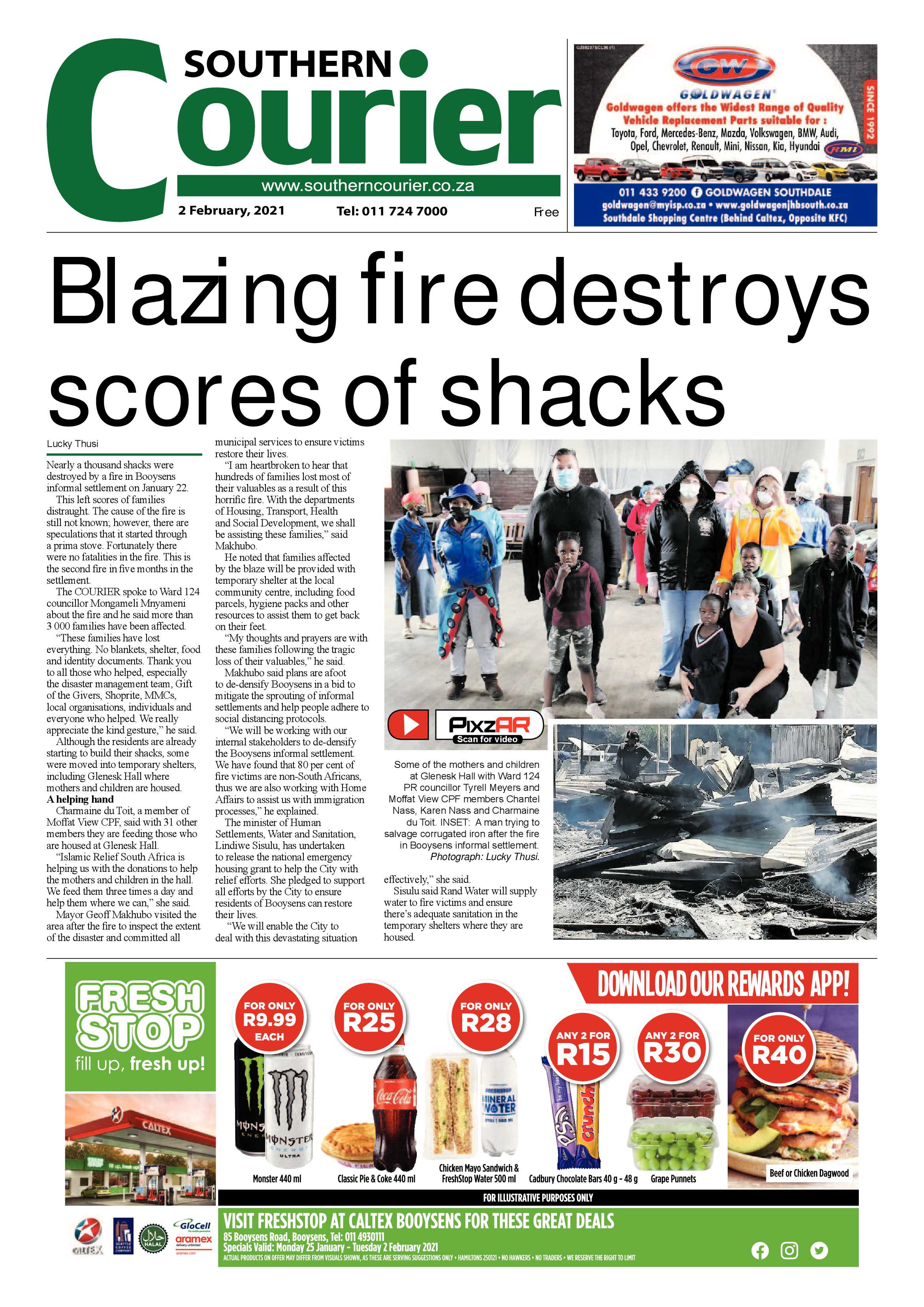 Southern Courier 02 February 2021 page 1