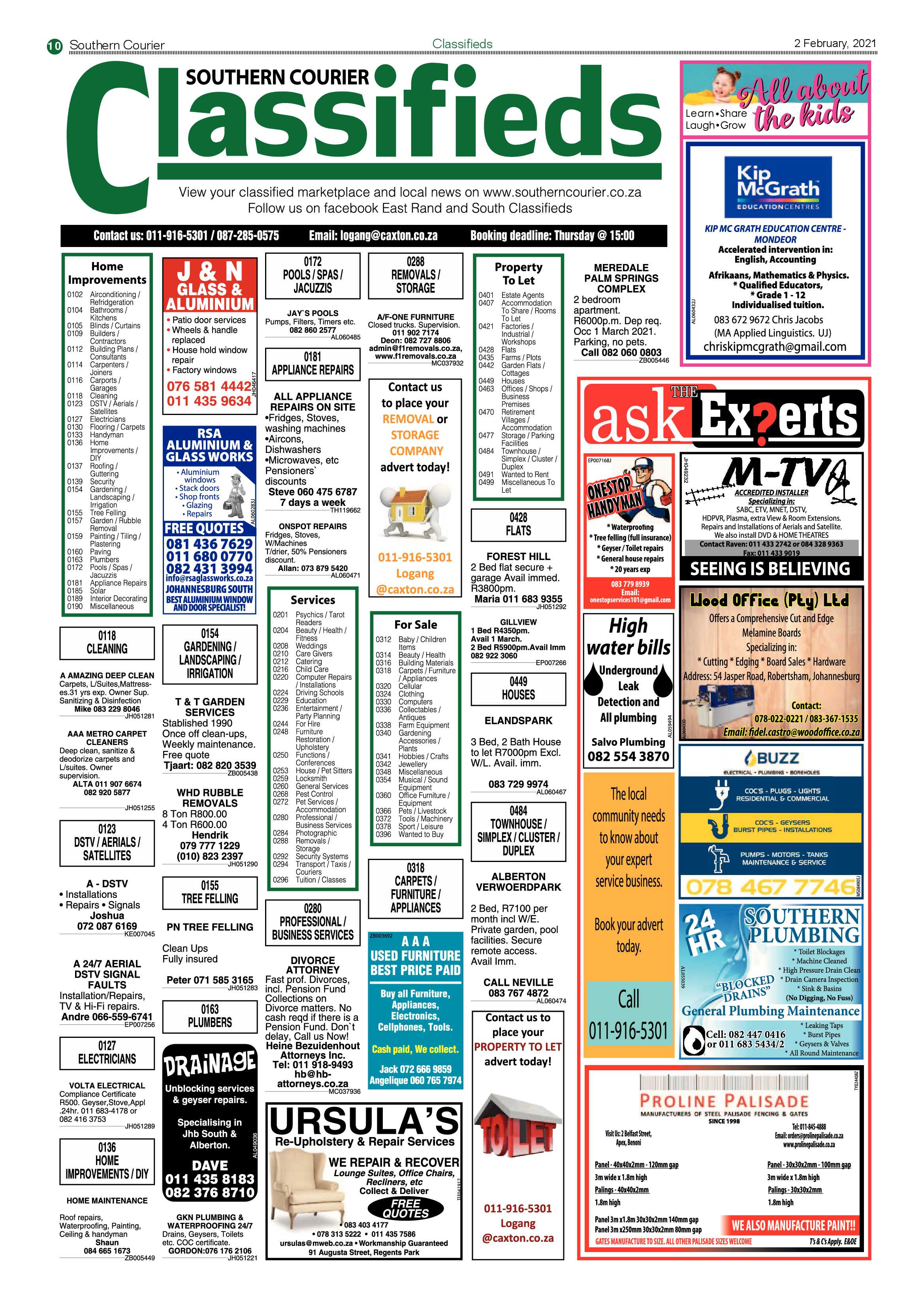 Southern Courier 02 February 2021 page 10