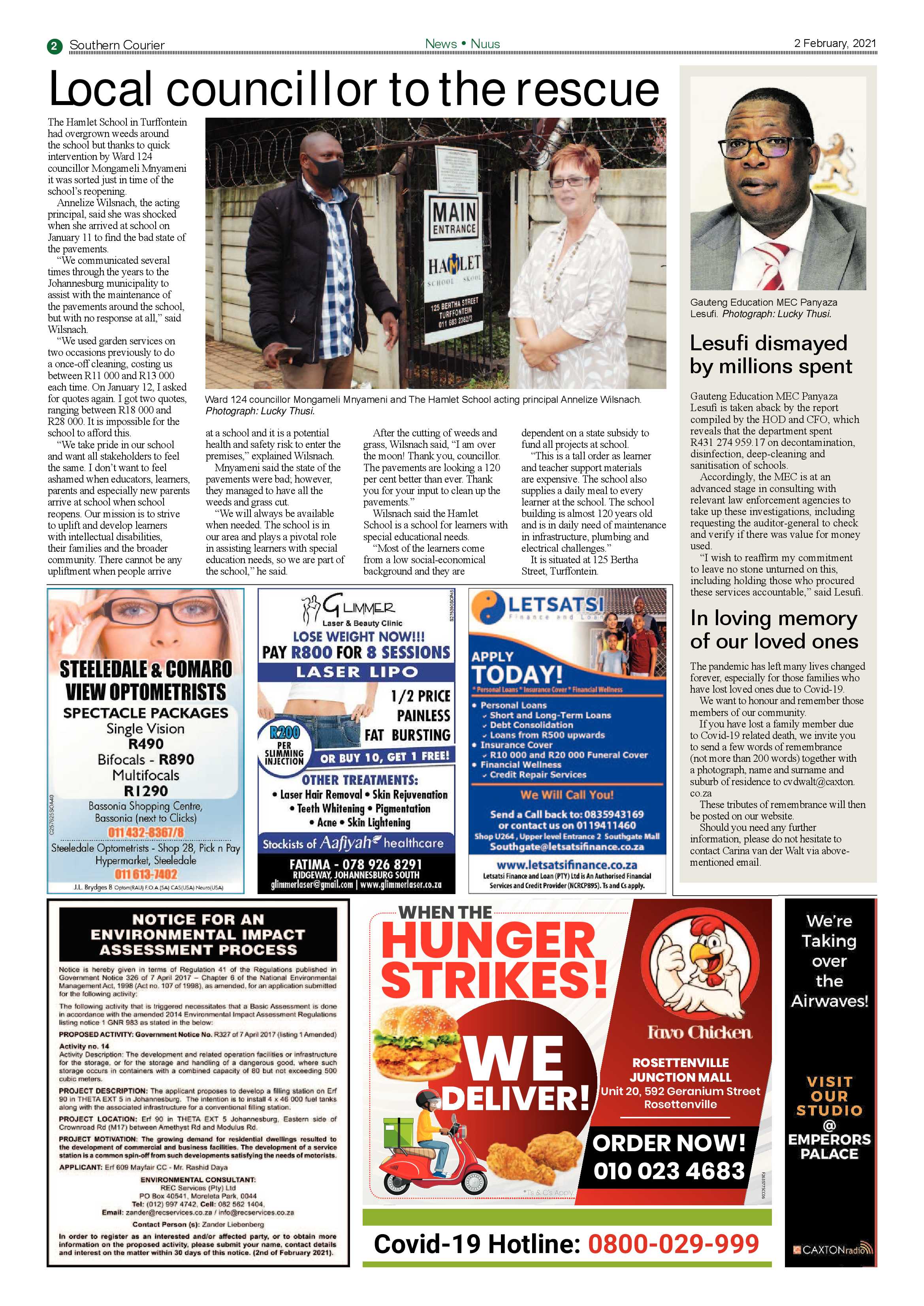 Southern Courier 02 February 2021 page 2