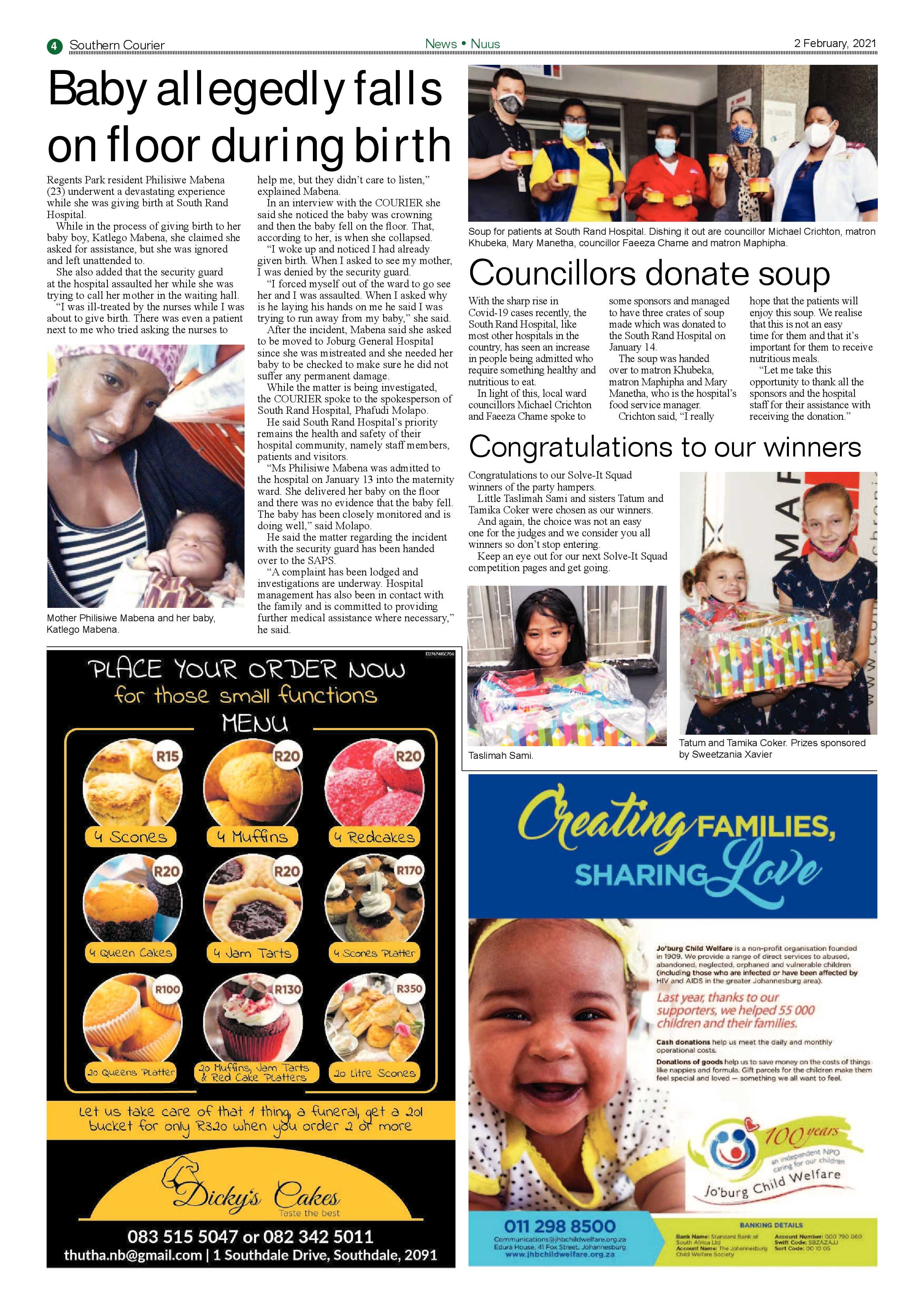 Southern Courier 02 February 2021 page 4