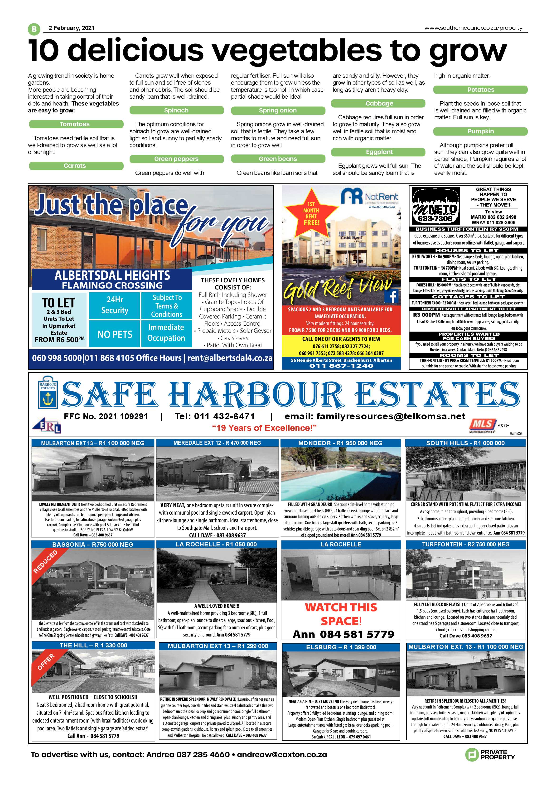 Southern Courier 02 February 2021 page 8