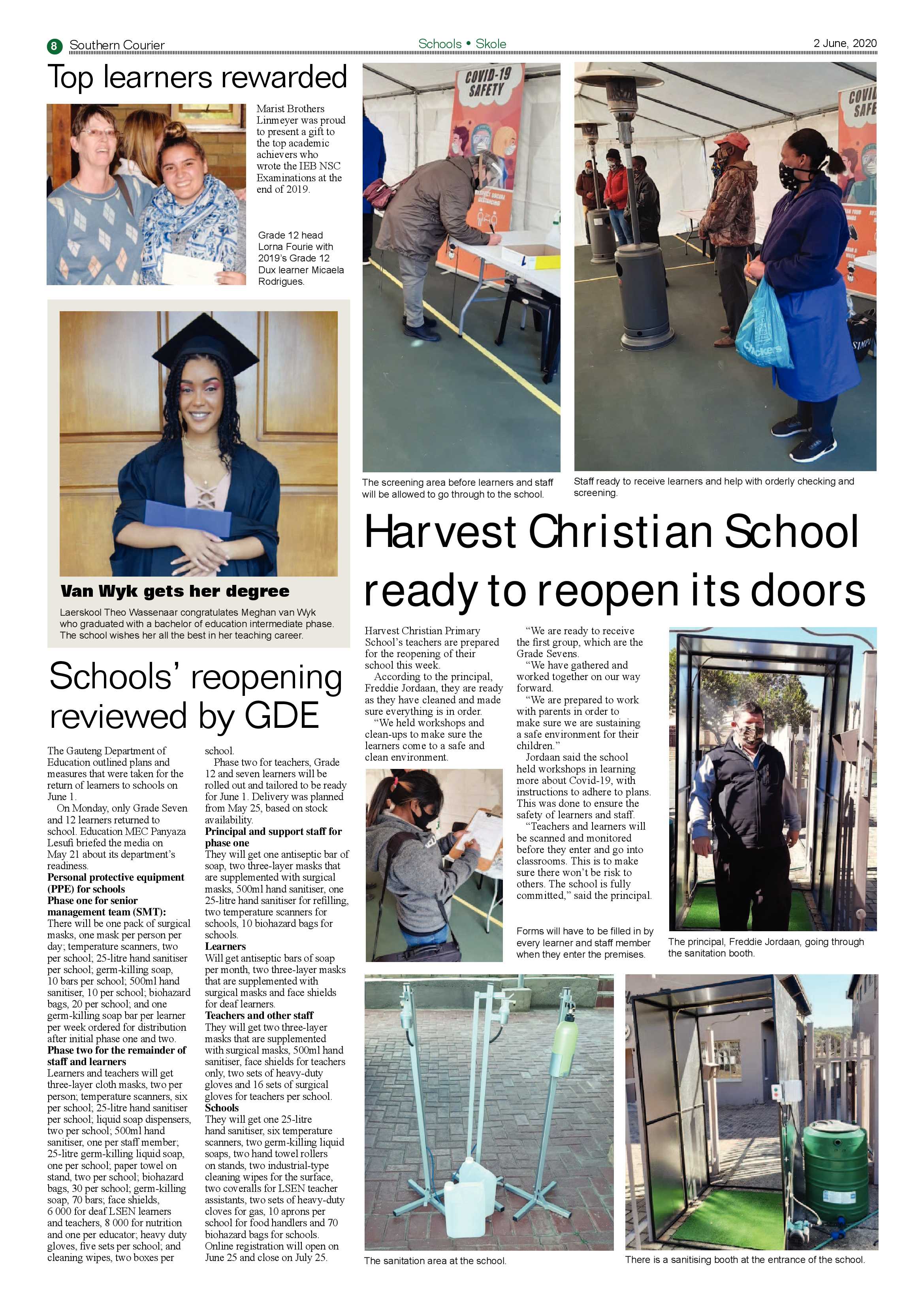 Southern Courier 02 June 2020 page 8