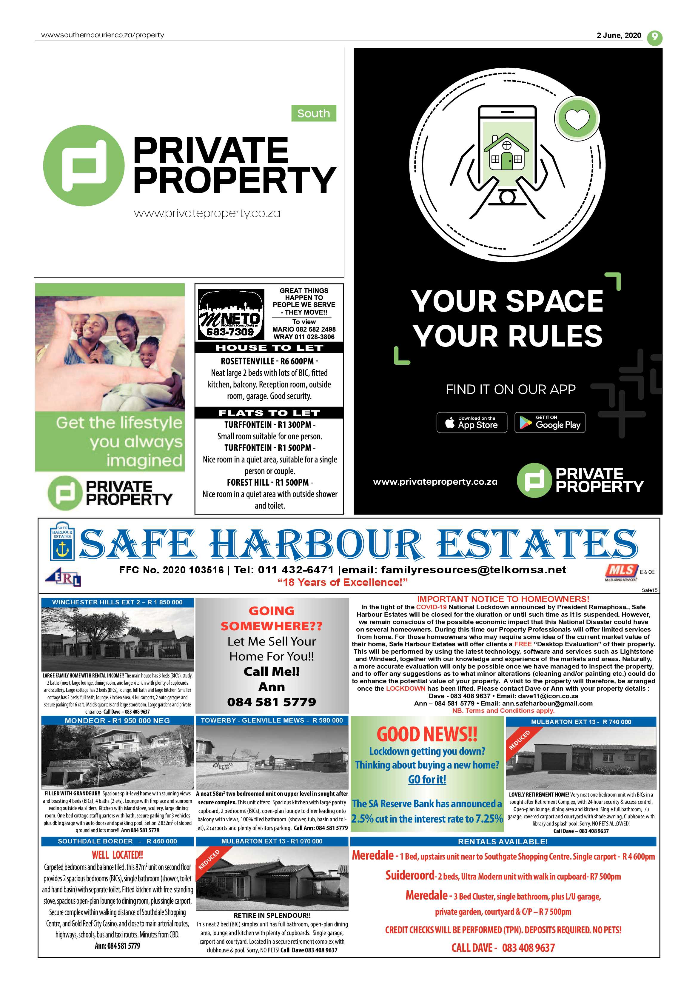 Southern Courier 02 June 2020 page 9