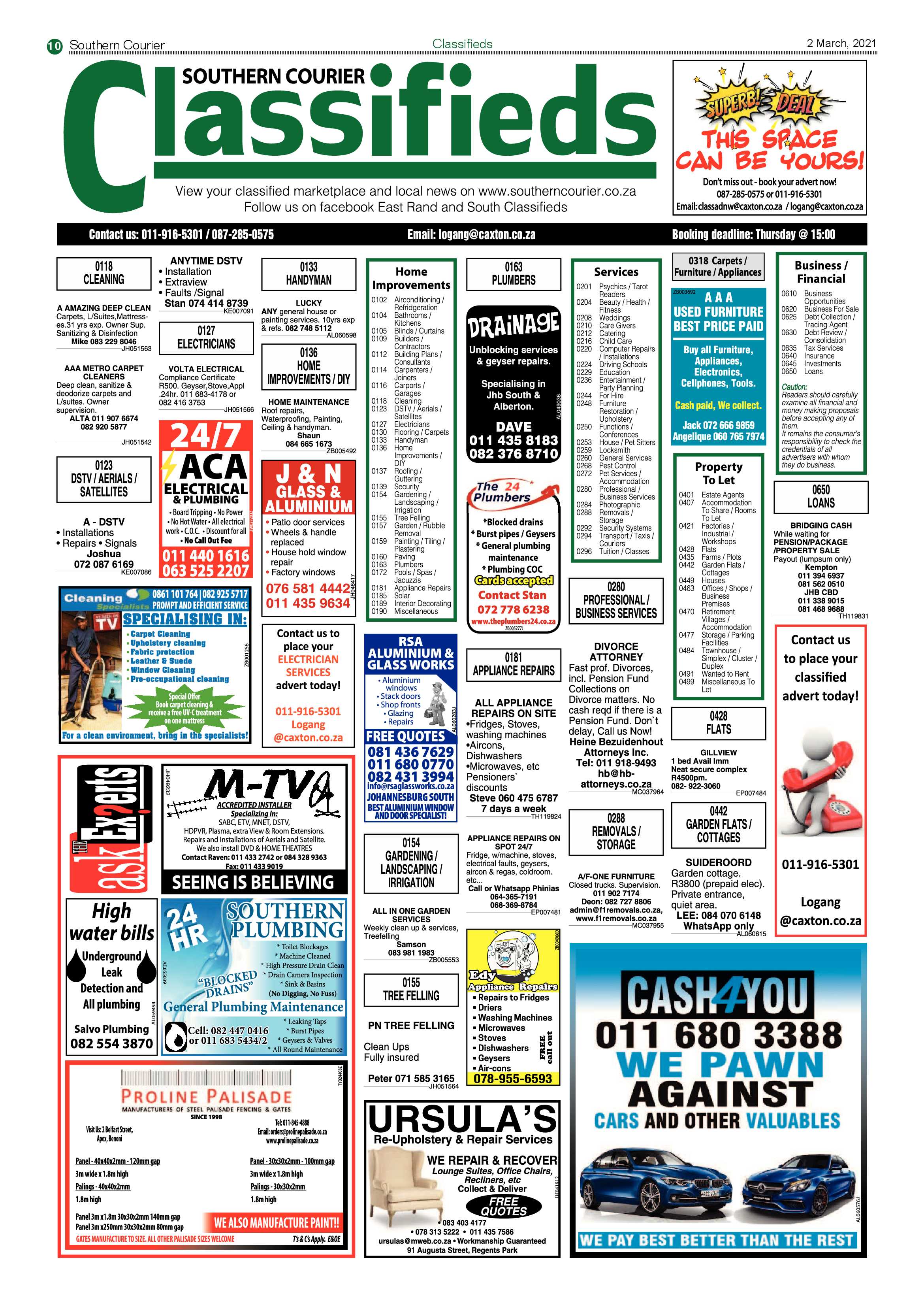 Southern Courier 02 March 2021 page 10