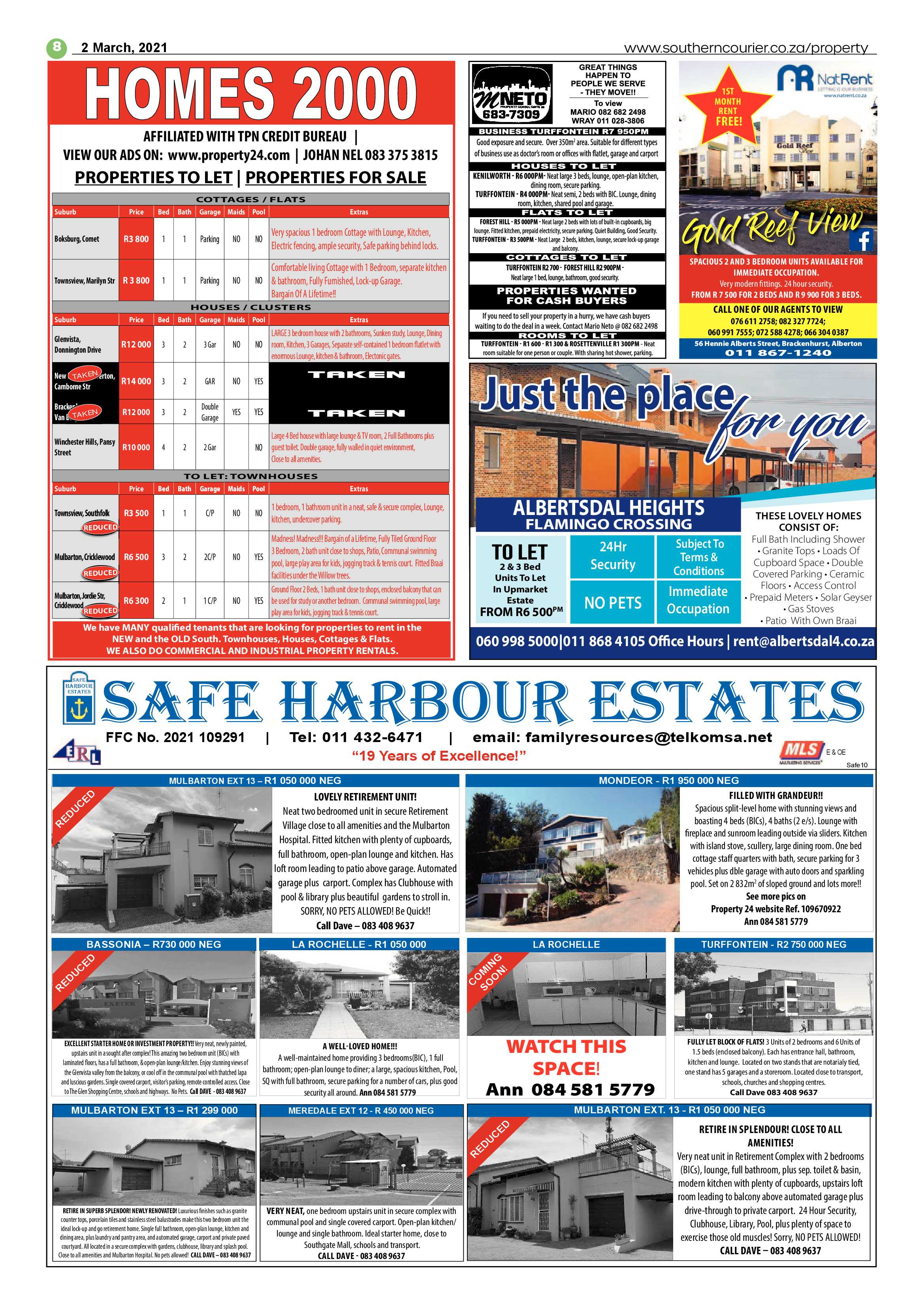 Southern Courier 02 March 2021 page 8
