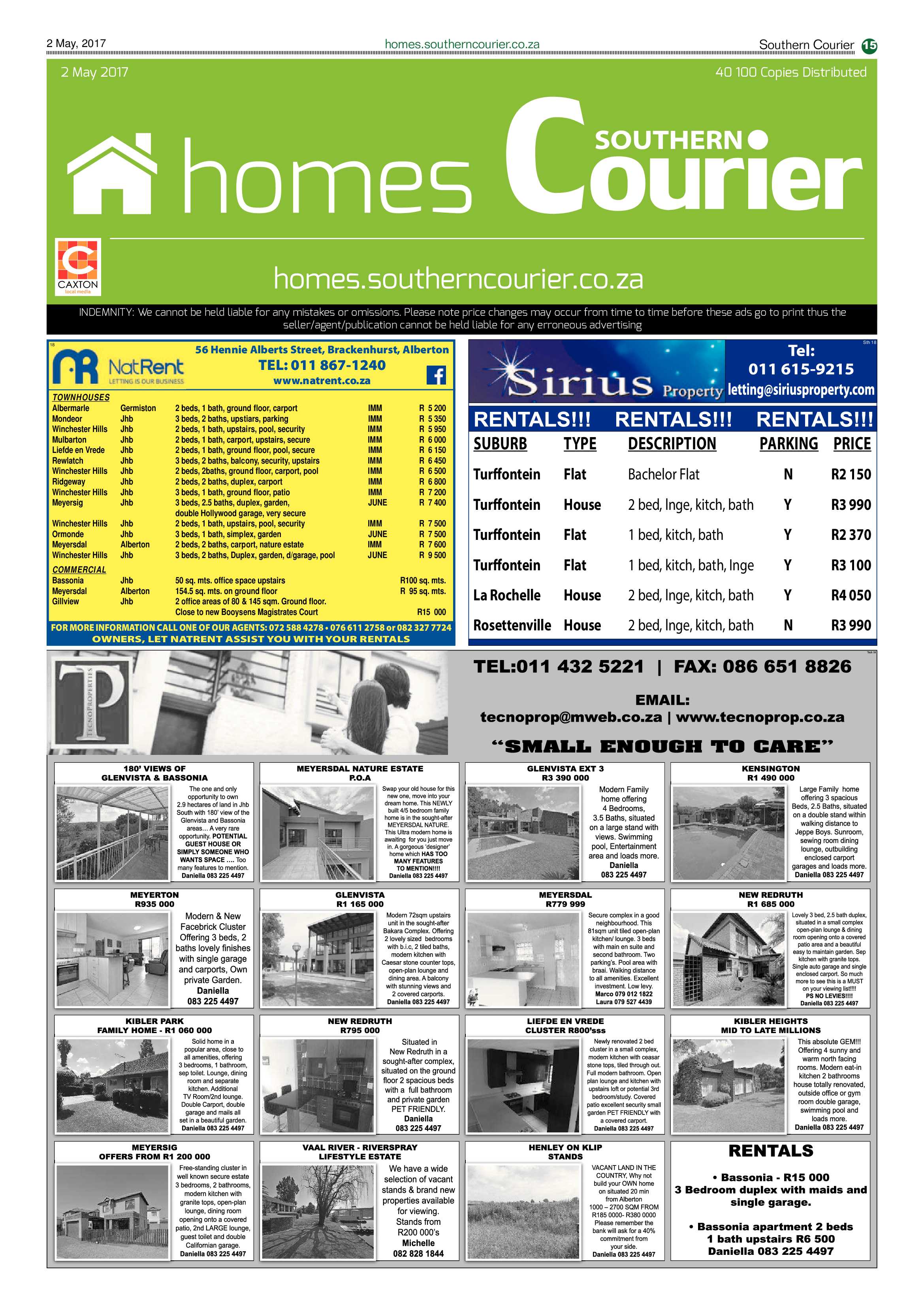 Southern Courier 02 May 2017 page 15