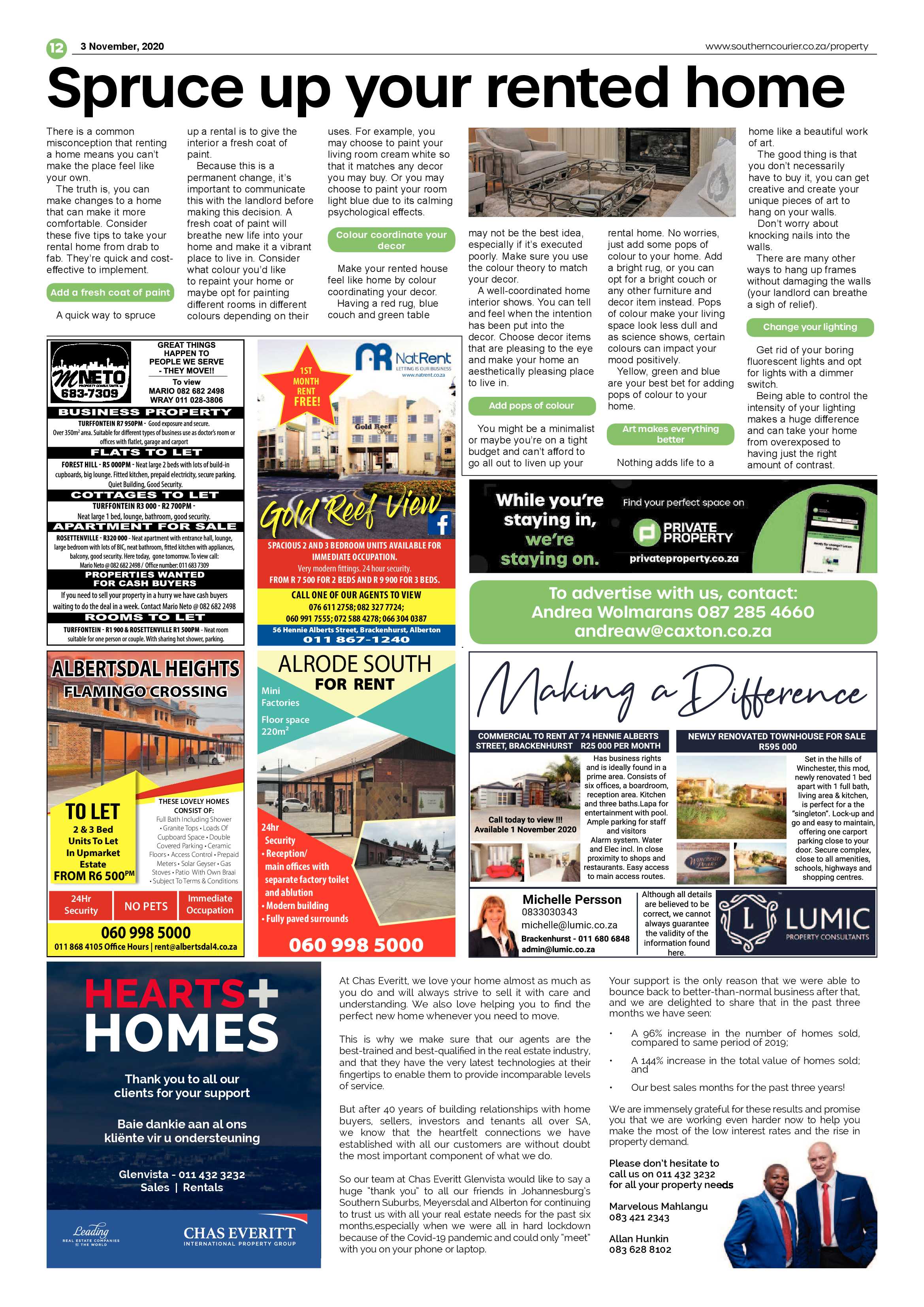 Southern Courier 02 November 2020 page 12