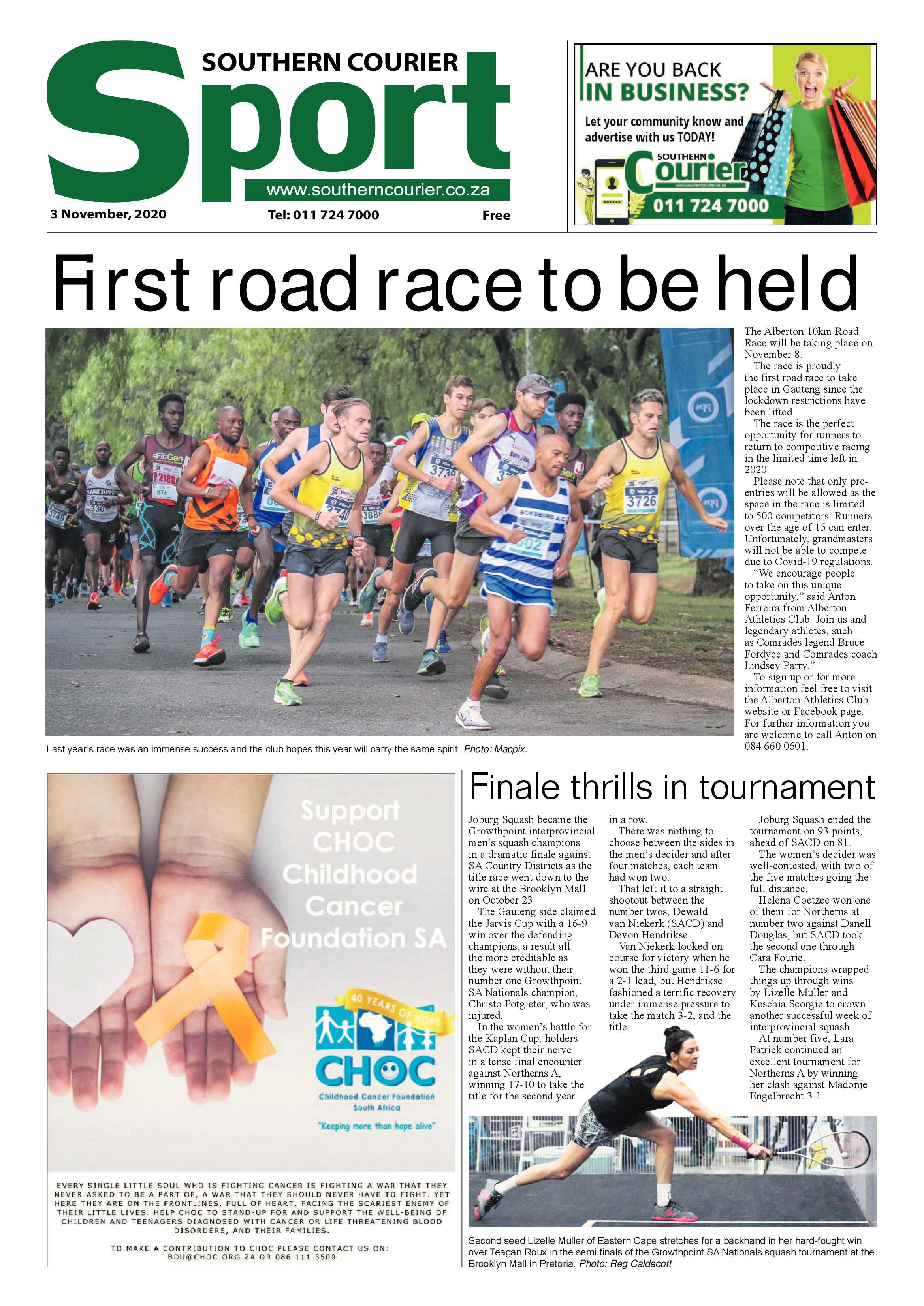 Southern Courier 02 November 2020 page 16