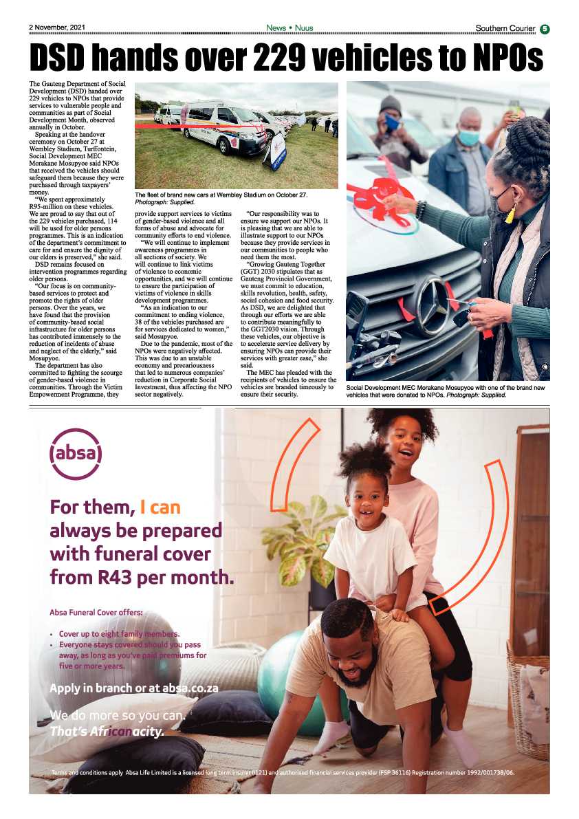 Southern Courier 02 November 2021 page 5