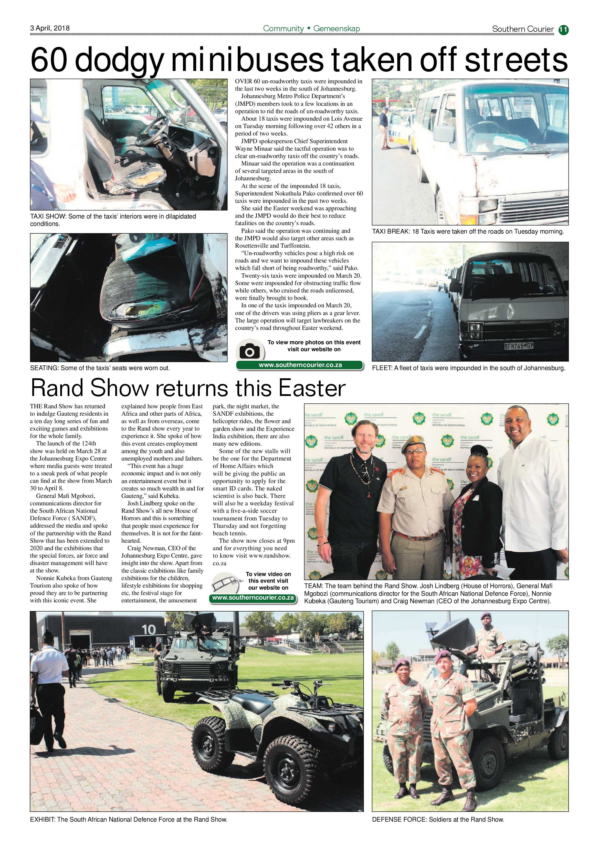 Southern Courier 03 April 2018 page 11