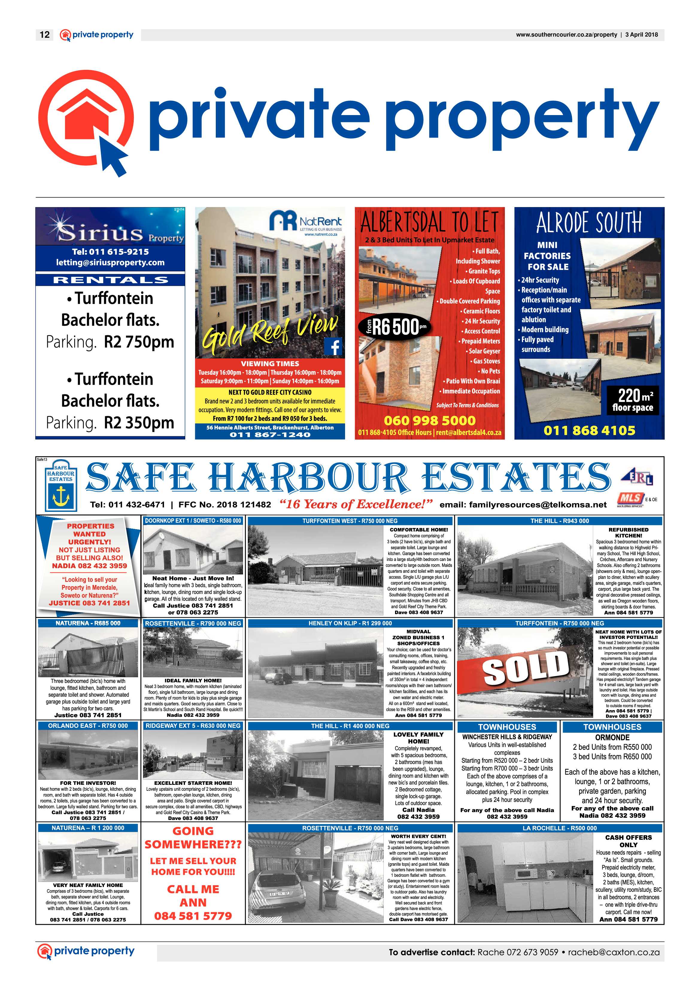 Southern Courier 03 April 2018 page 12