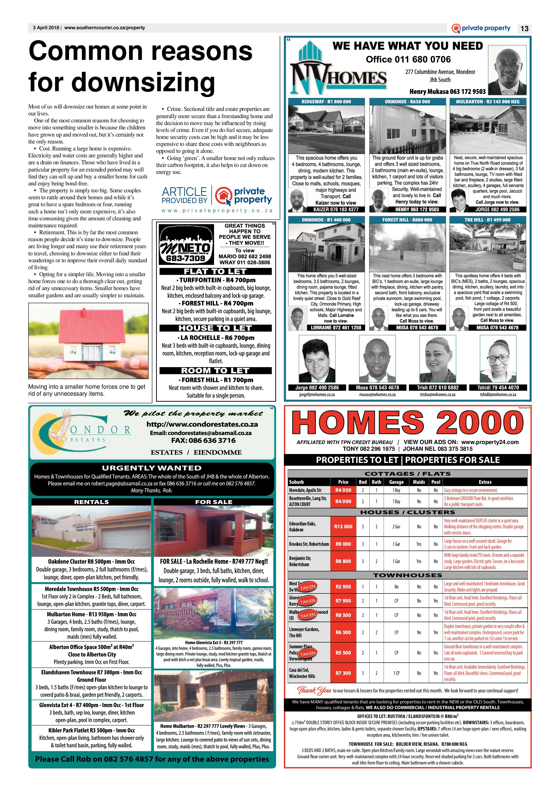 Southern Courier 03 April 2018 page 13
