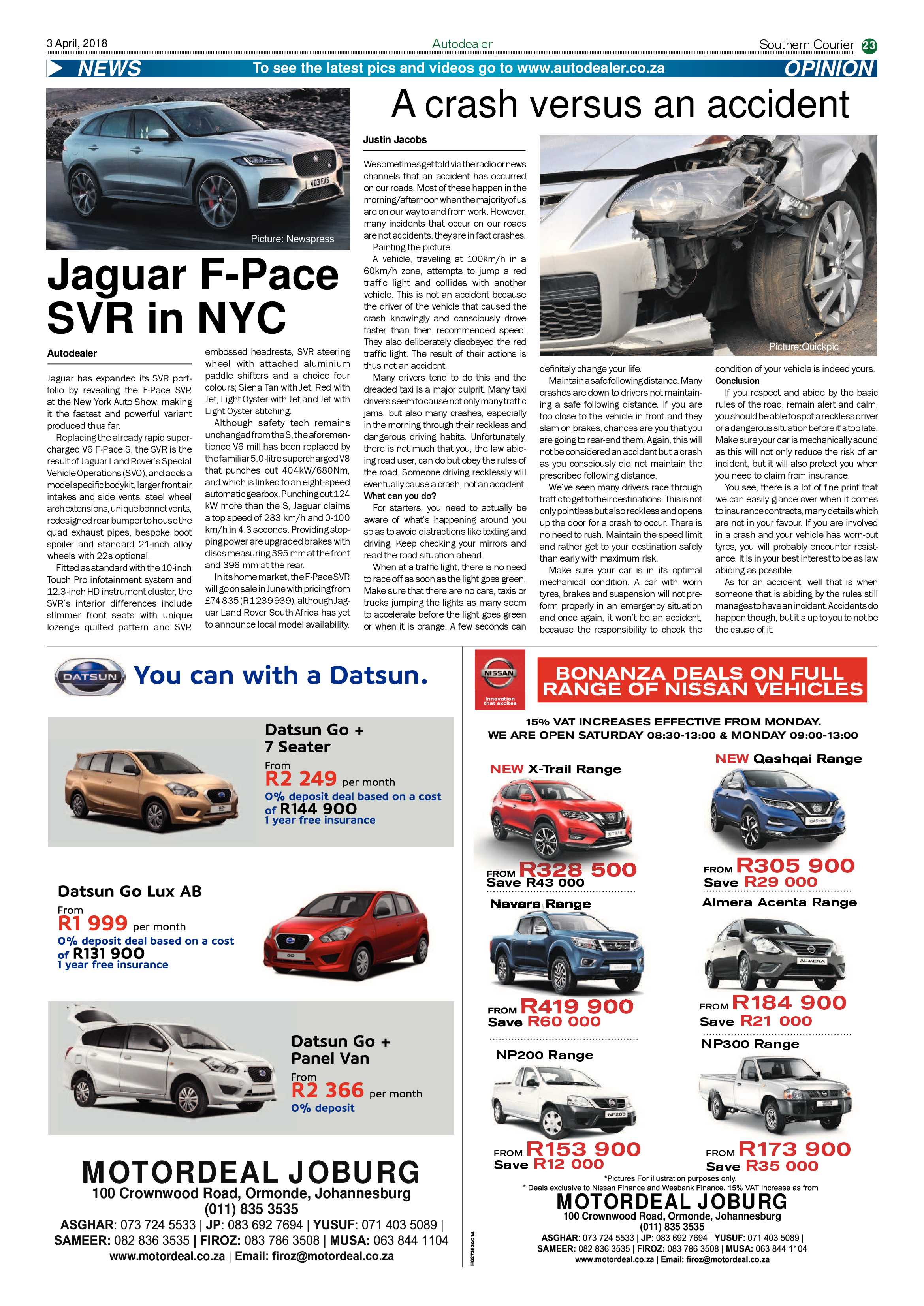 Southern Courier 03 April 2018 page 23