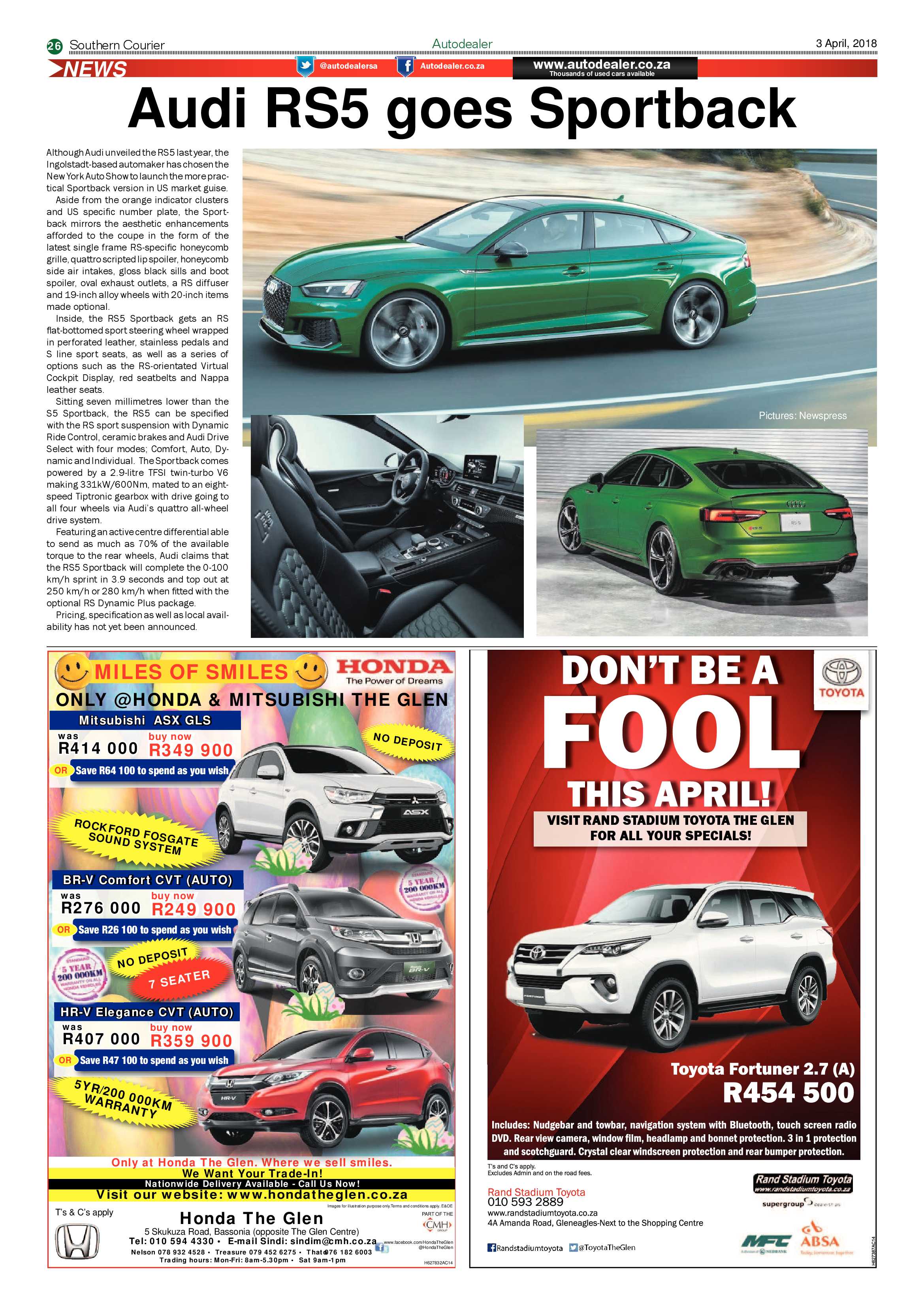 Southern Courier 03 April 2018 page 26