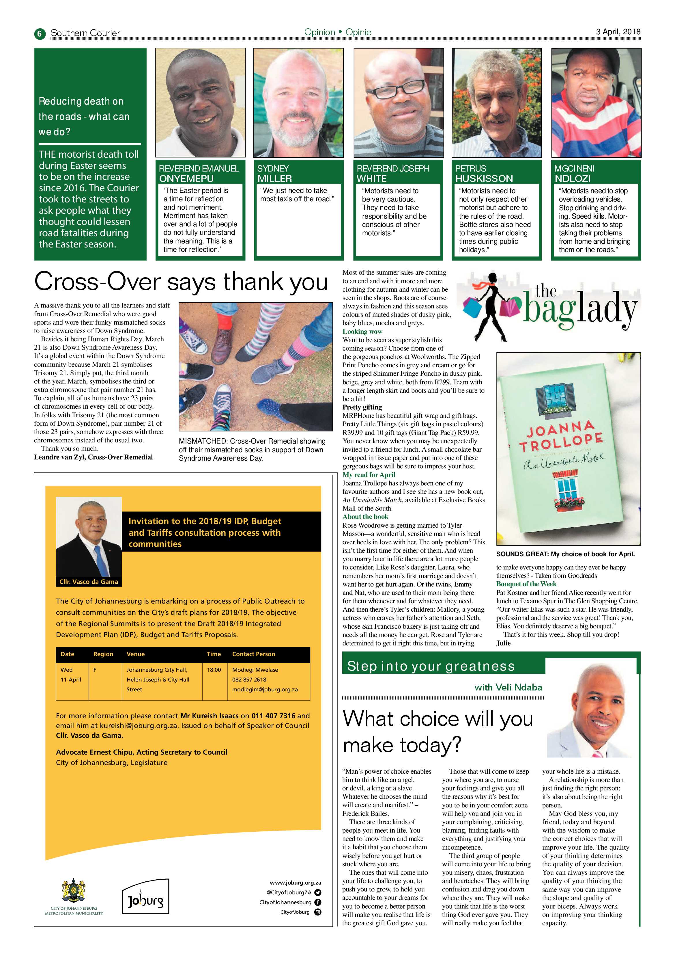 Southern Courier 03 April 2018 page 6