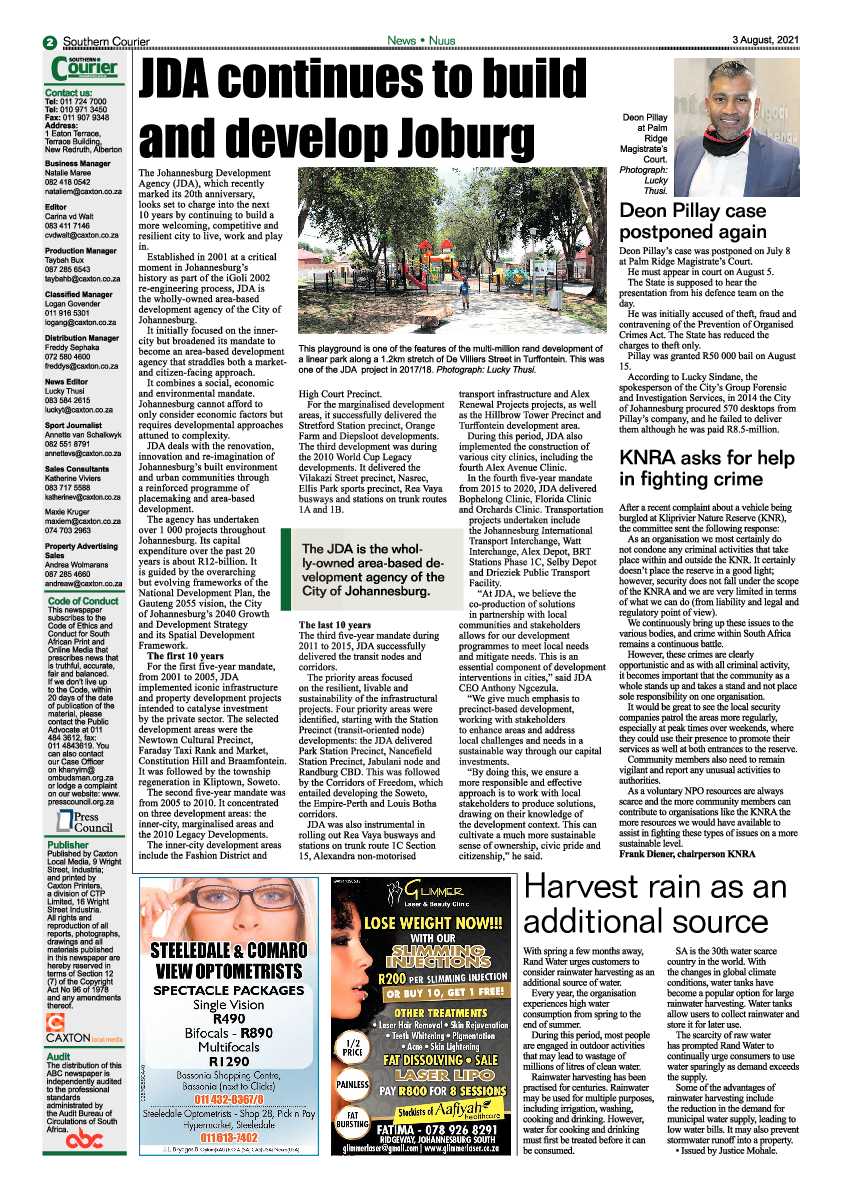 Southern Courier 03 August 2021 page 2