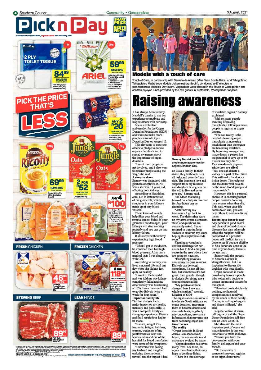 Southern Courier 03 August 2021 page 4