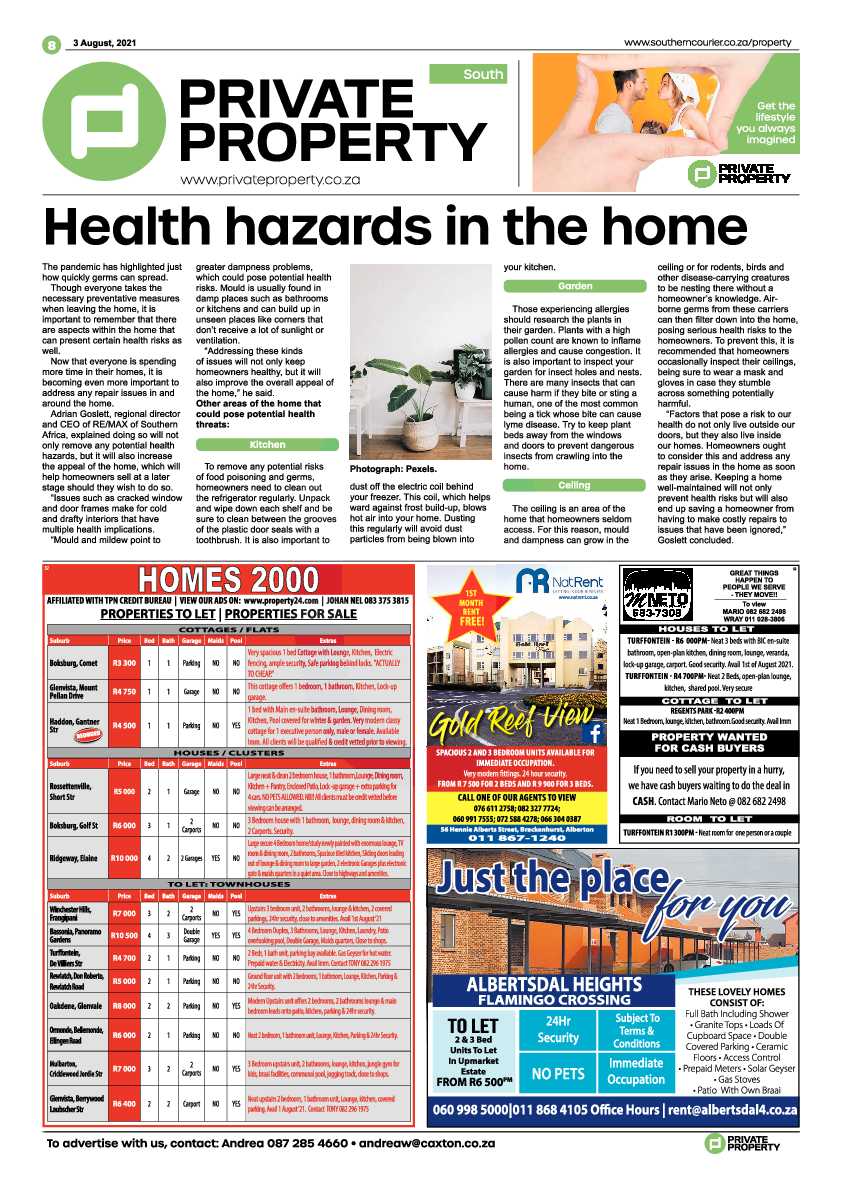 Southern Courier 03 August 2021 page 8