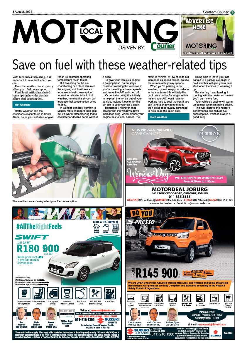 Southern Courier 03 August 2021 page 9