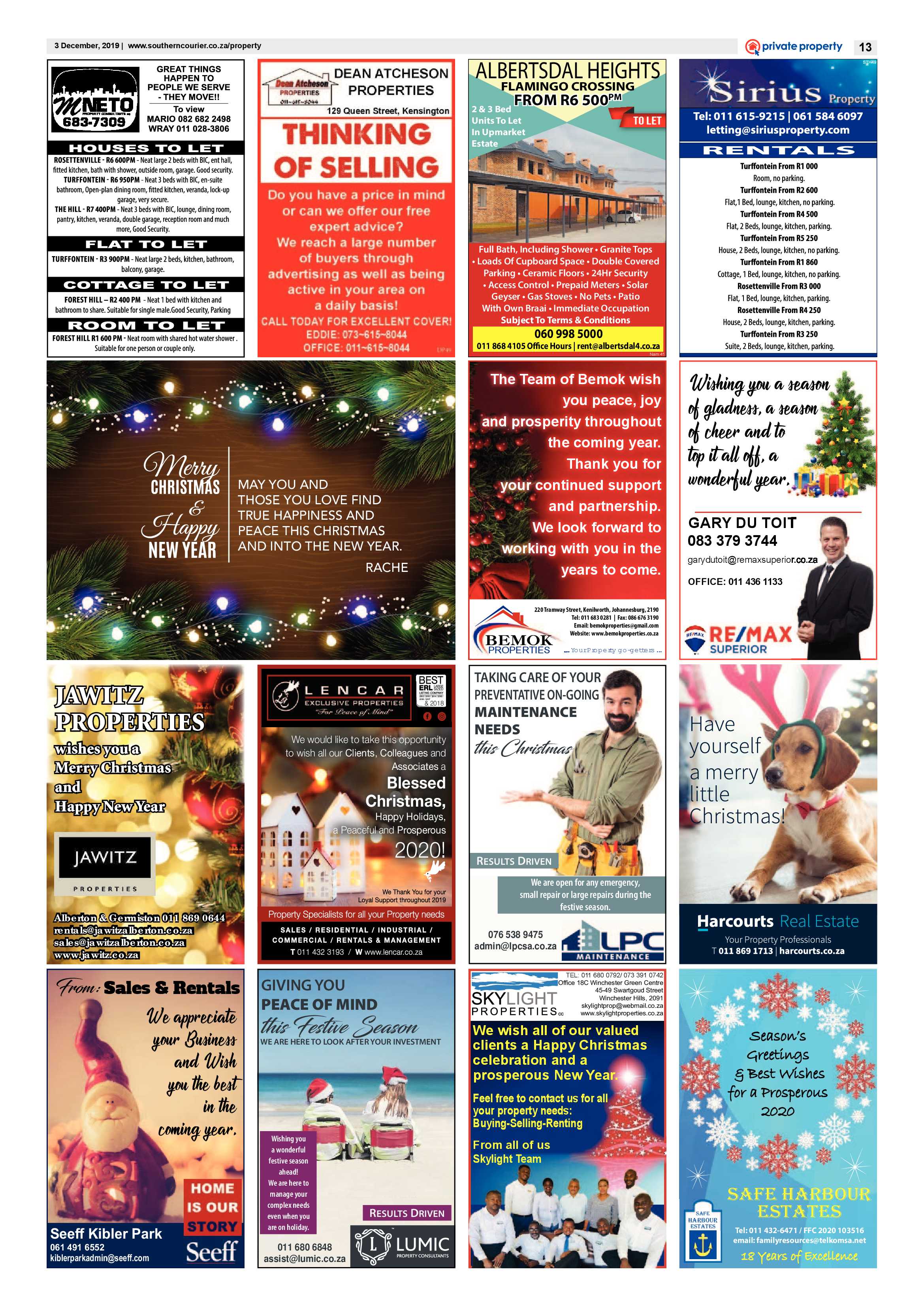 Southern Courier 03 December 2019 page 13