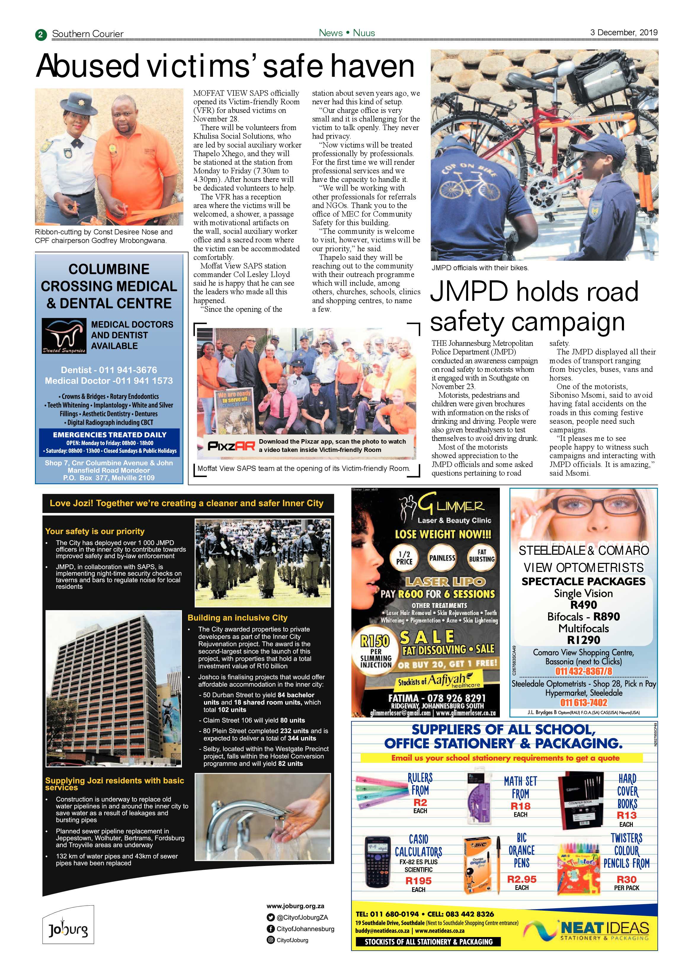 Southern Courier 03 December 2019 page 2