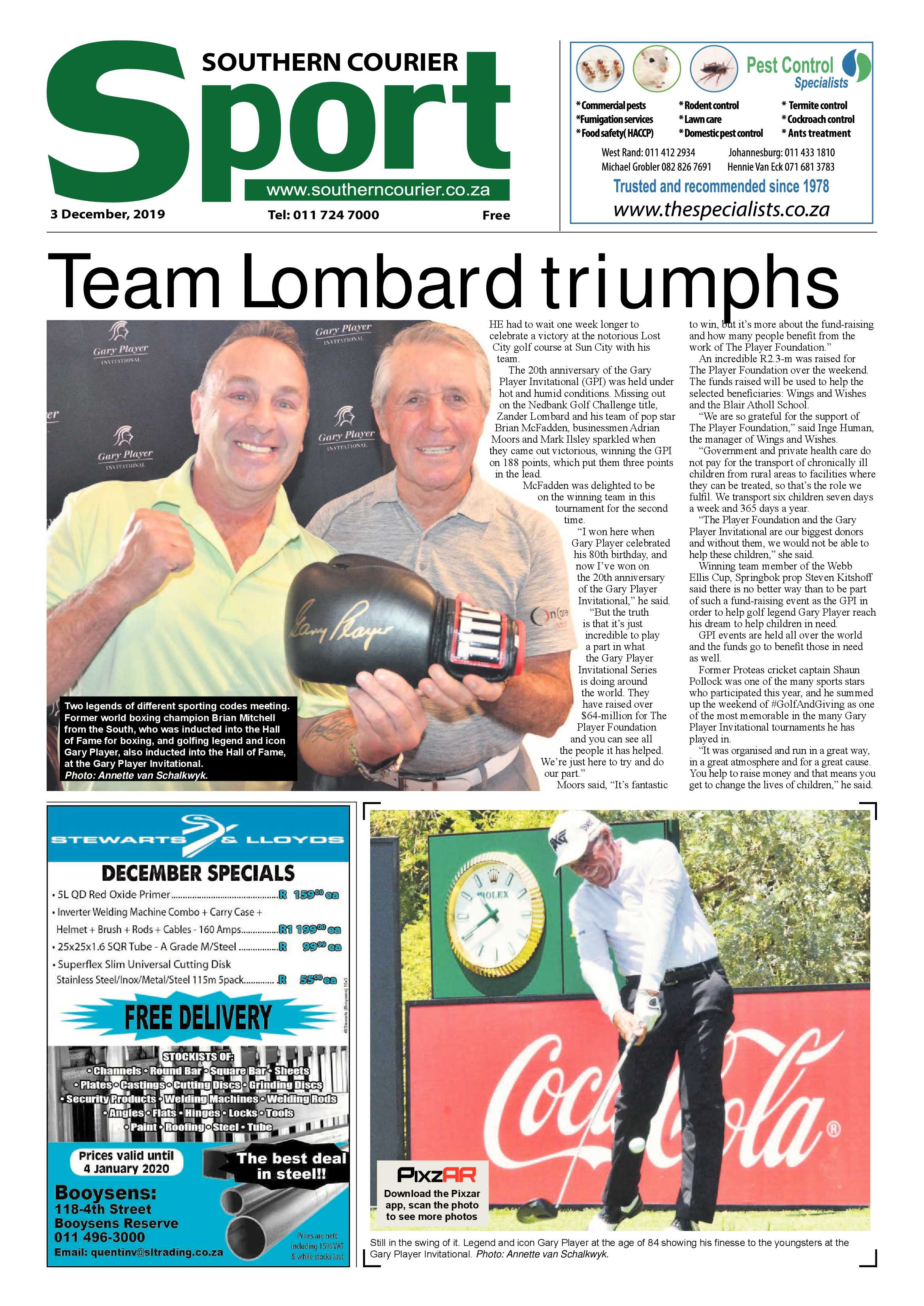 Southern Courier 03 December 2019 page 20