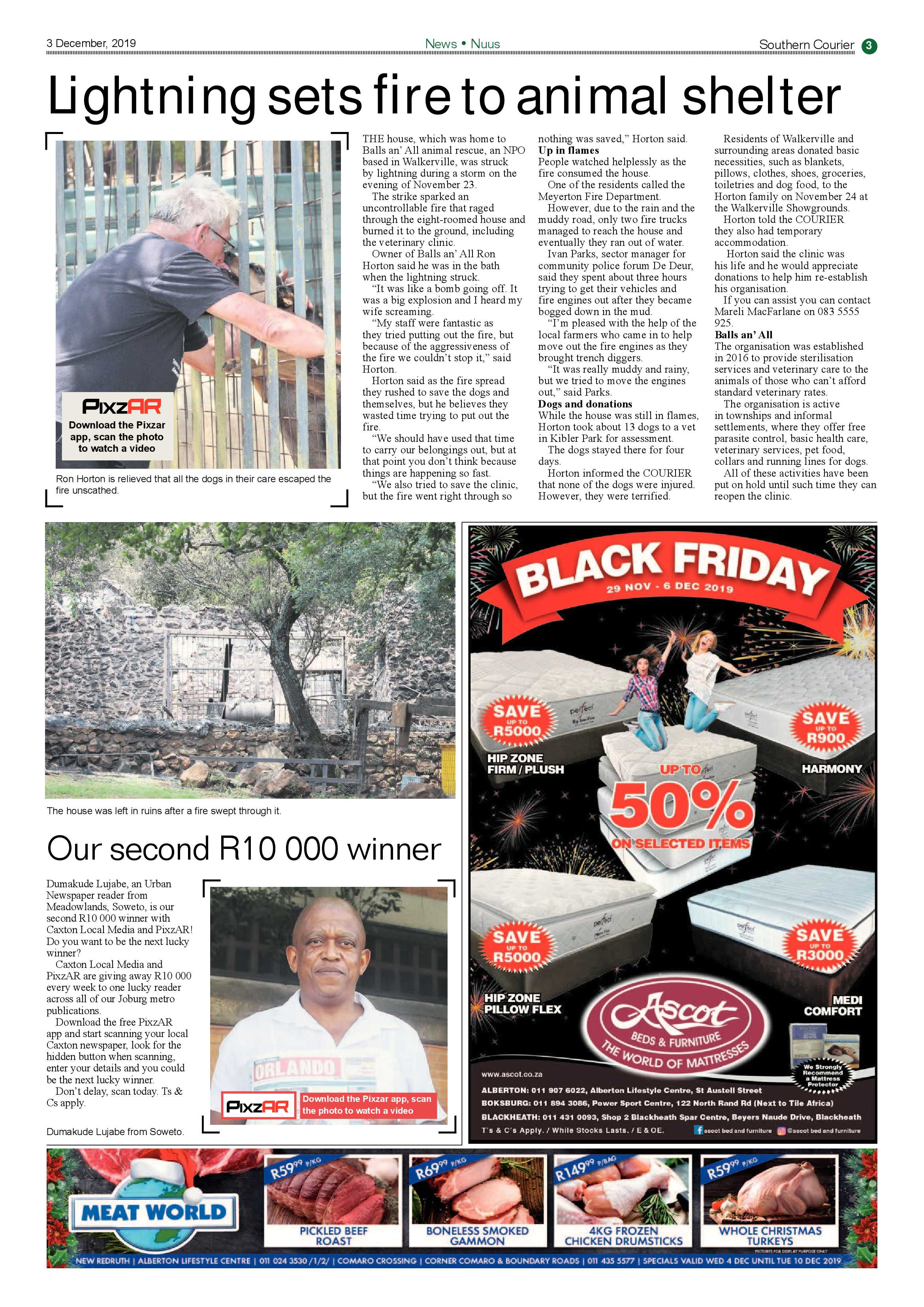 Southern Courier 03 December 2019 page 3