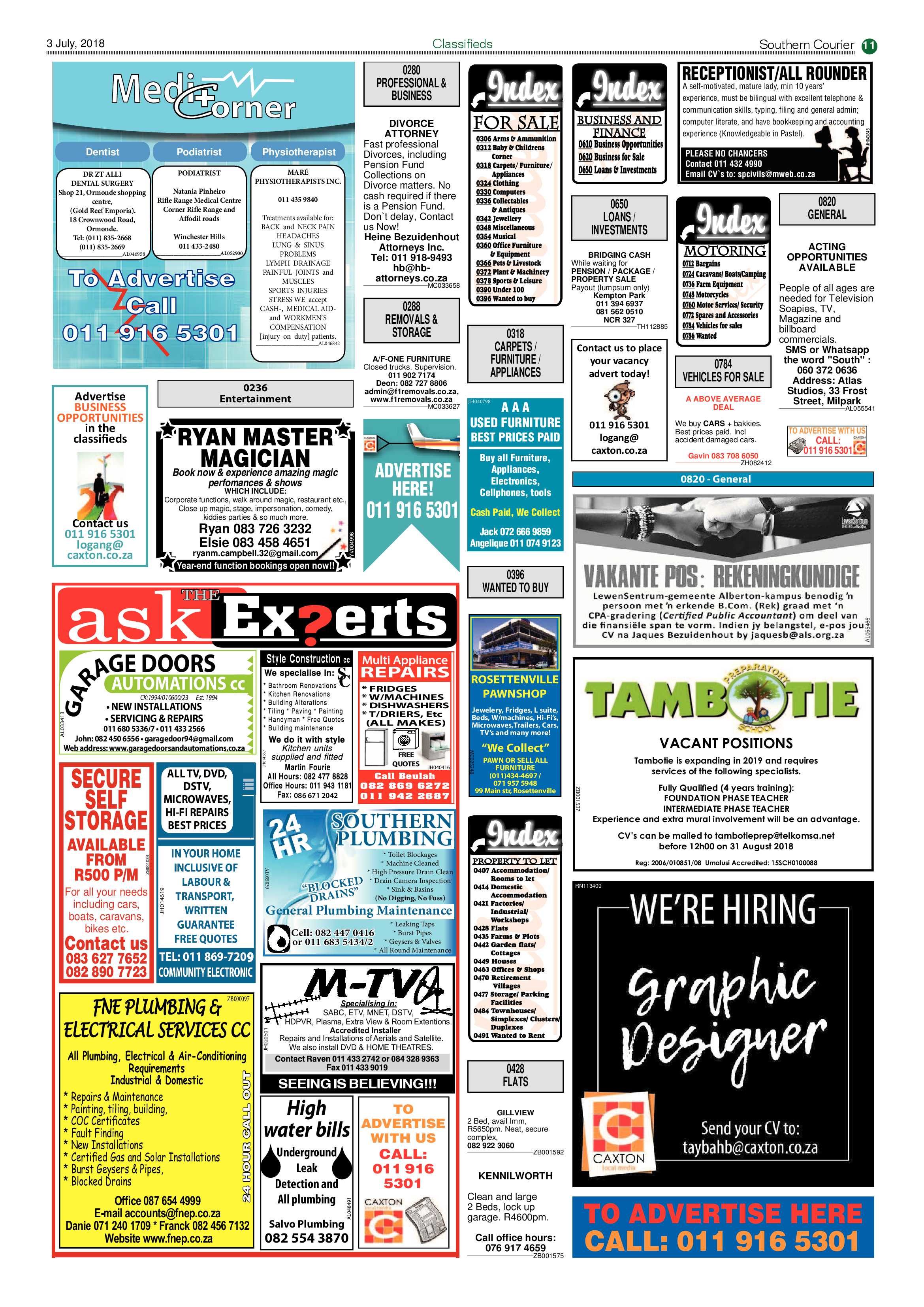 Southern Courier 03 July 2018 page 11