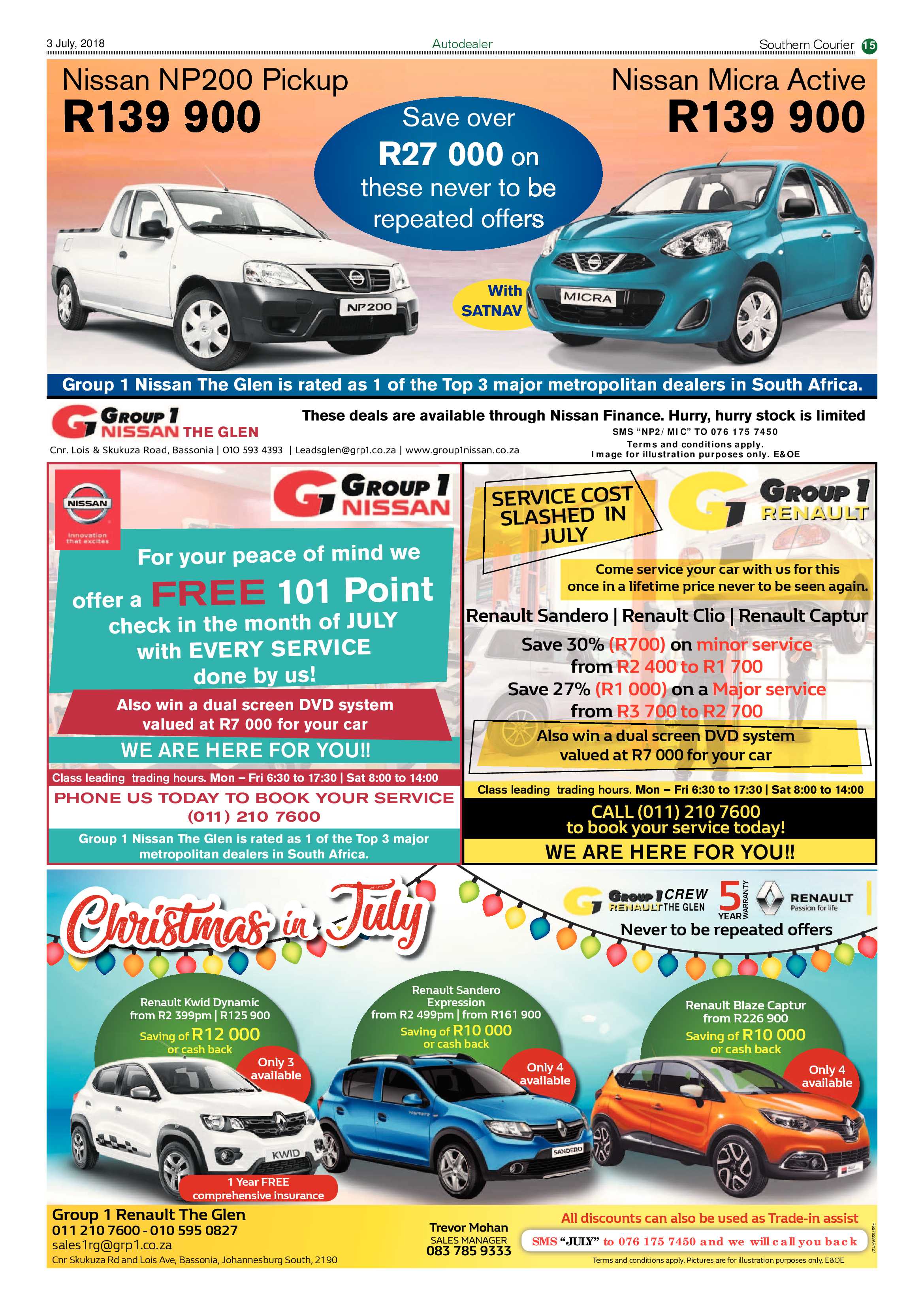 Southern Courier 03 July 2018 page 15