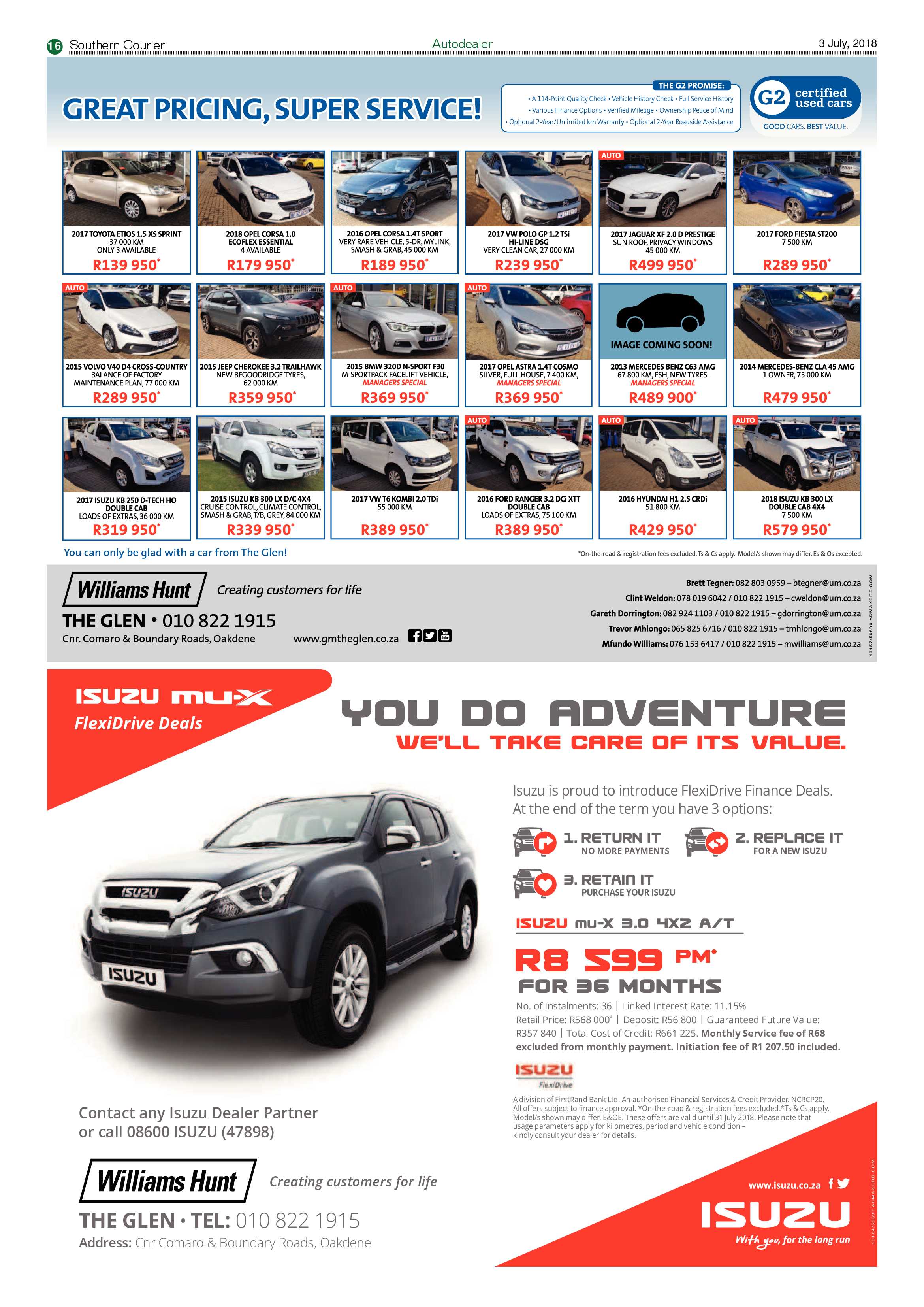 Southern Courier 03 July 2018 page 16