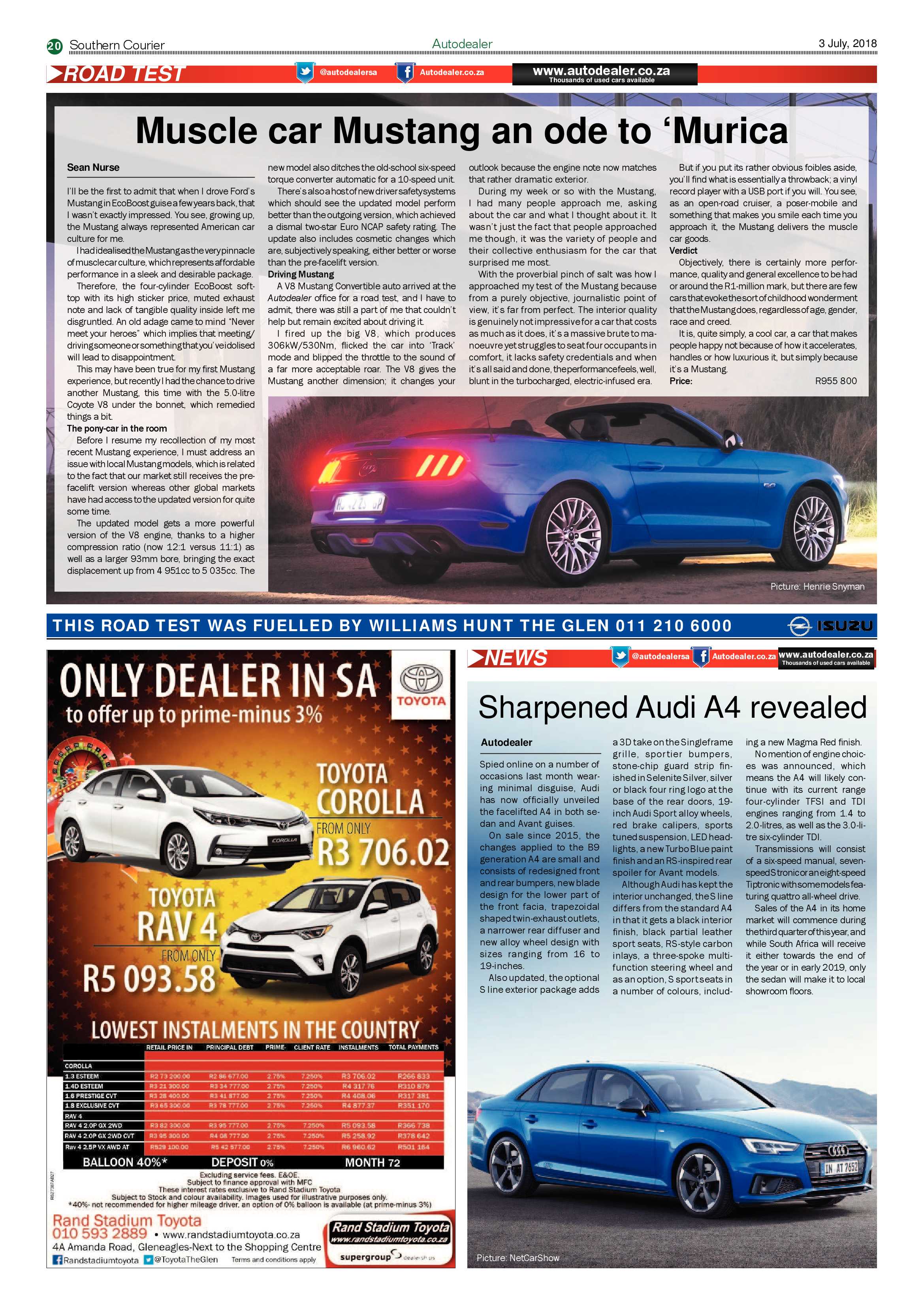 Southern Courier 03 July 2018 page 20
