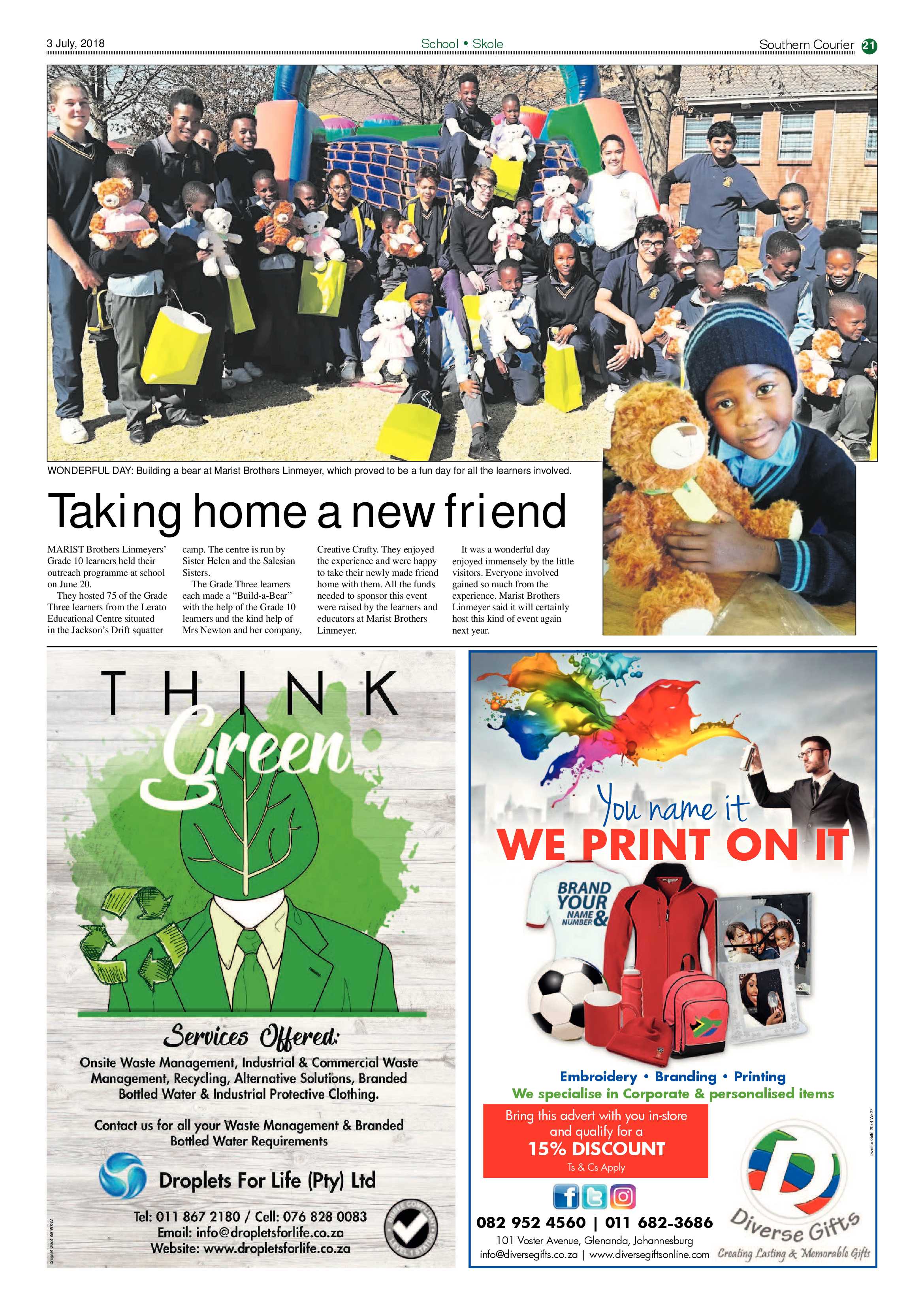 Southern Courier 03 July 2018 page 21