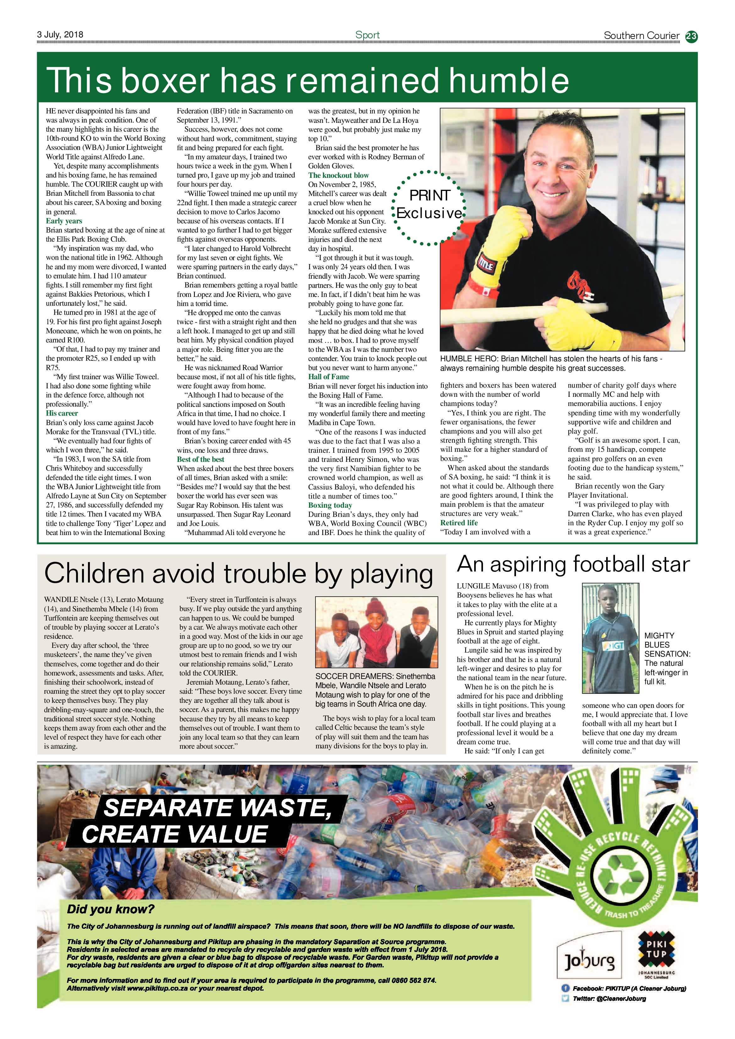 Southern Courier 03 July 2018 page 23